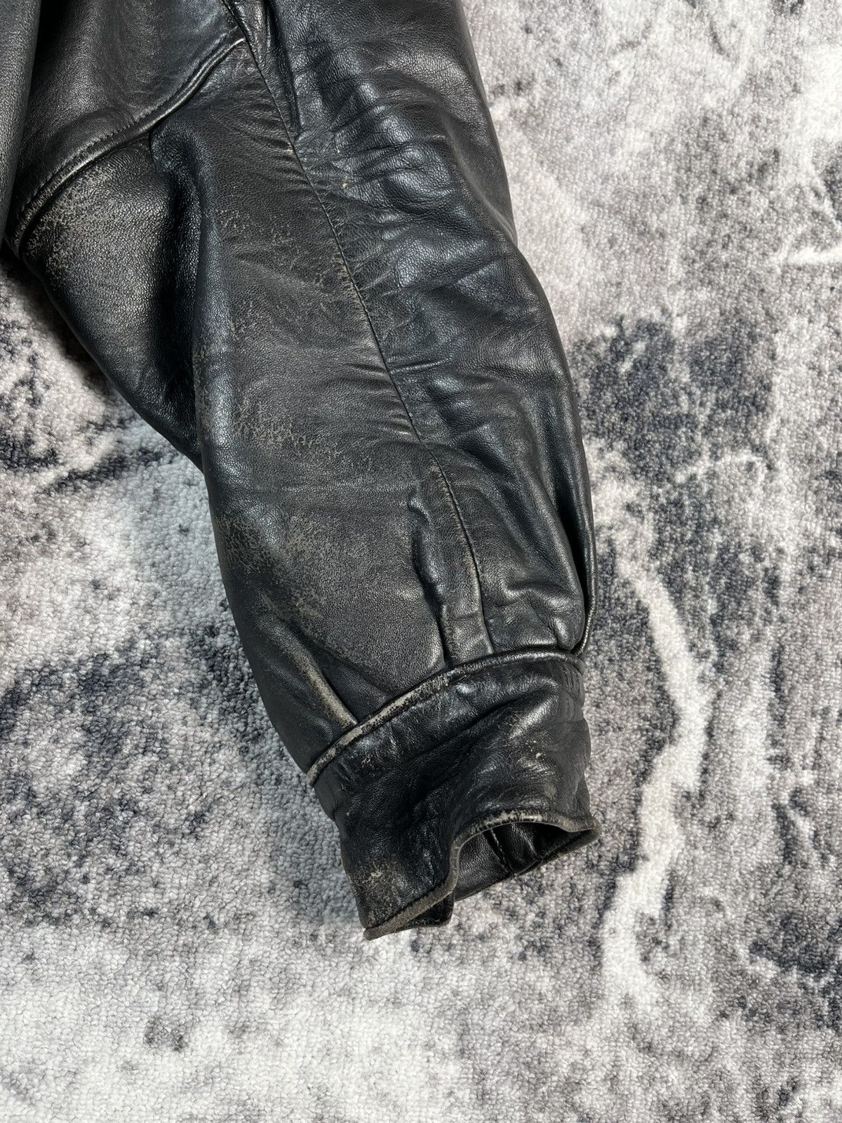 Other Vintage Segura Leather Bomber Jacket France 90s Black Size US M / EU 48-50 / 2 - 7 Thumbnail