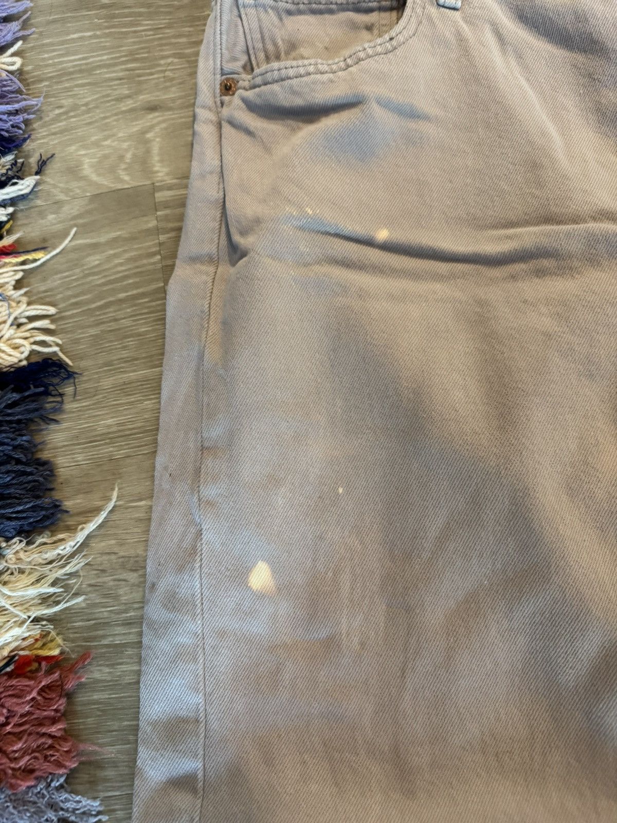 Levi's × Vintage Vintage Levis 501 Taupe Size US 34 / EU 50 - 6 Thumbnail