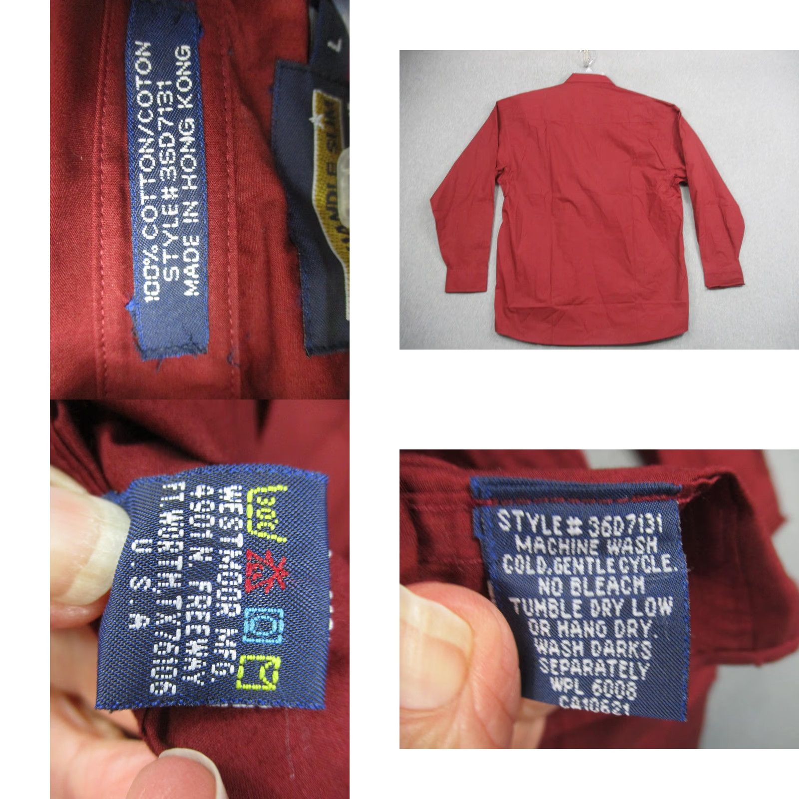 Vintage Panhandle Slim Shirt Mens Large Red Western Pearl Snap Embroidered Cowboy Ranch Size US L / EU 52-54 / 3 - 8 Thumbnail