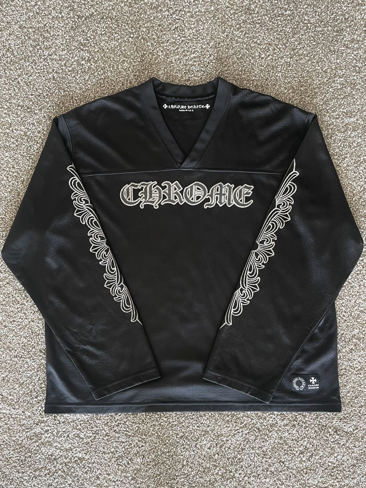Chrome Hearts Black Mesh L/S Jersey