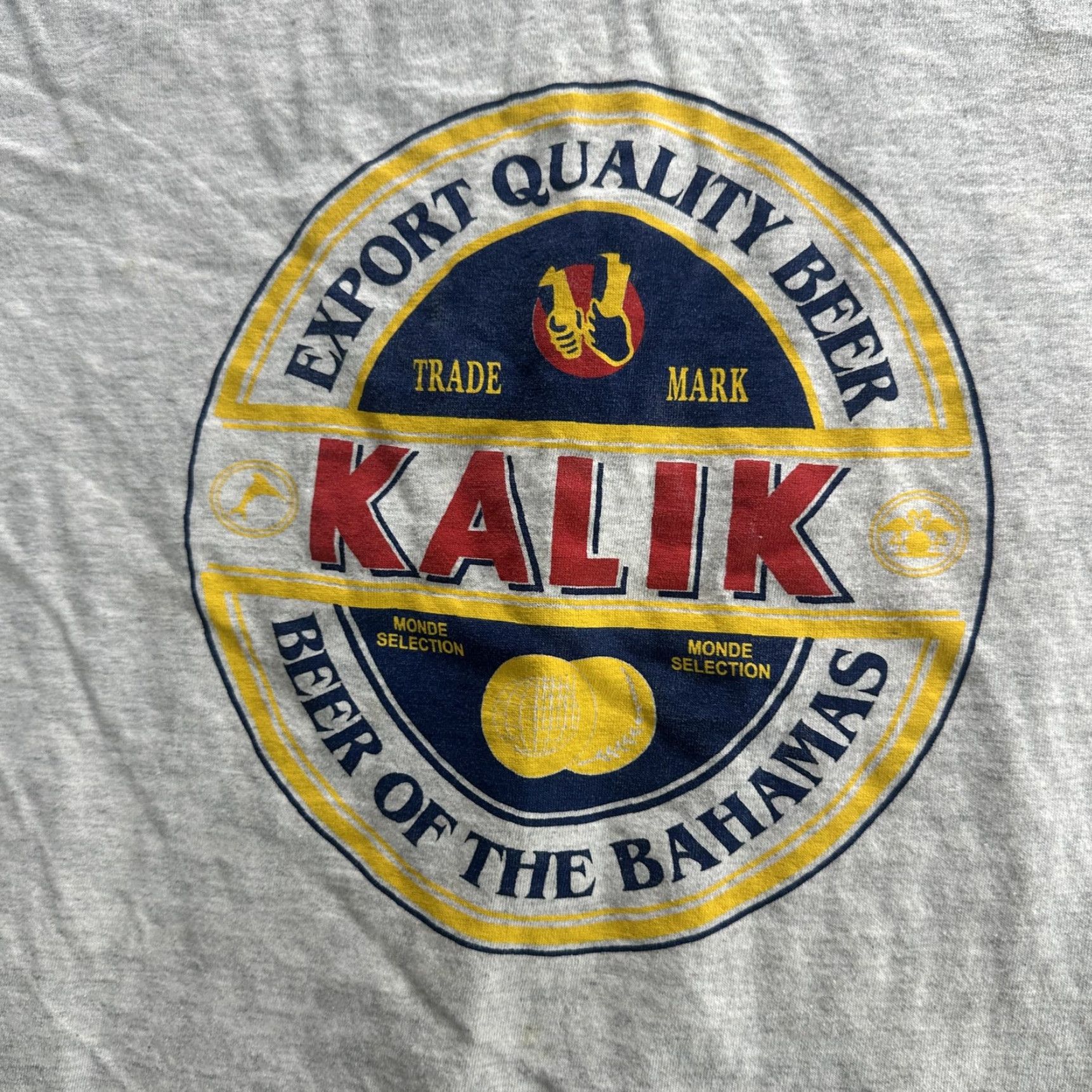 Vintage VINTAGE Kalik Shirt Mens 2XL Gray Beer of the Bahamas Promo Tee 90s Size US XXL / EU 58 / 5 - 6 Thumbnail