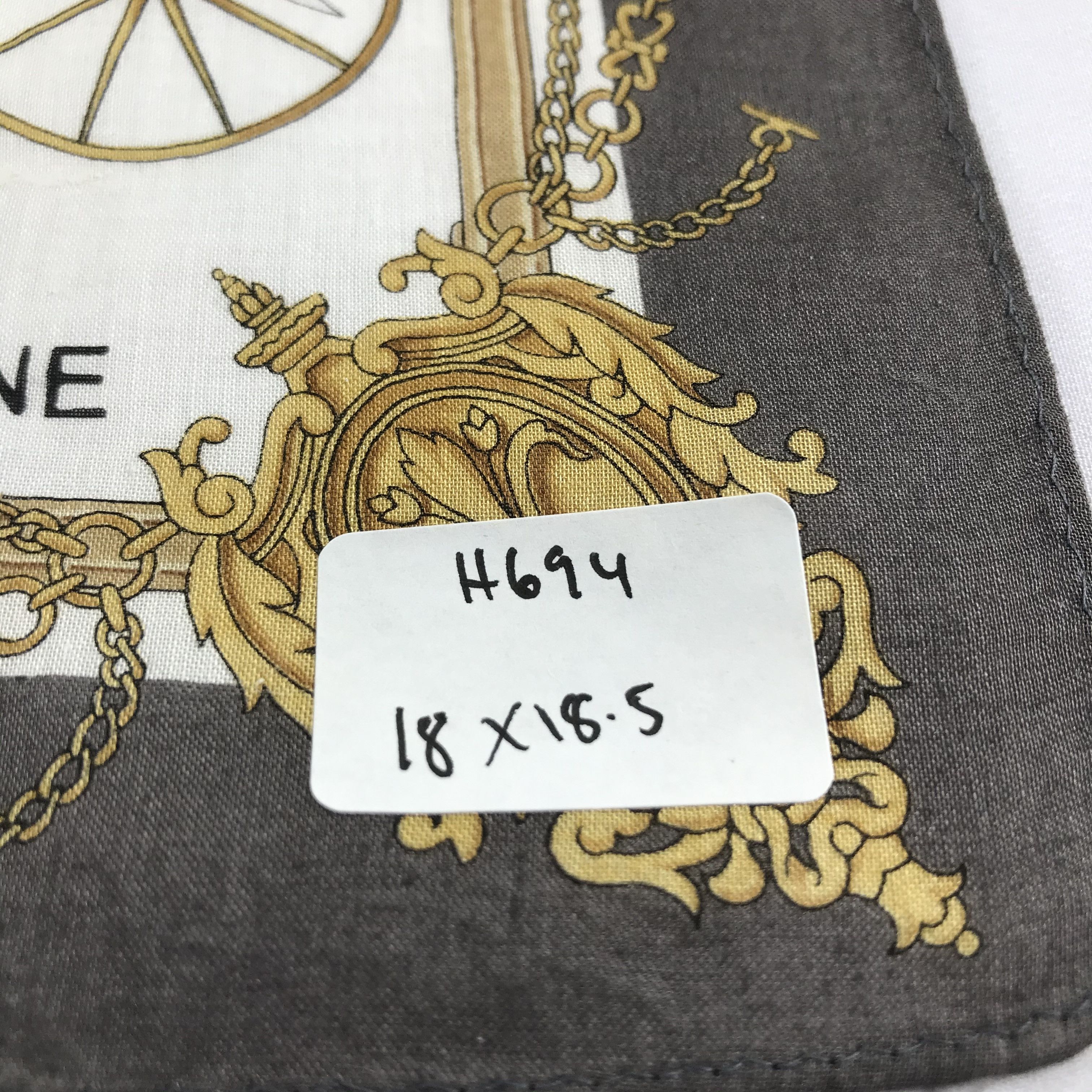 Celine Celine Carriage Handkerchief Neckerchief Bandana H694 Size ONE SIZE - 8 Thumbnail
