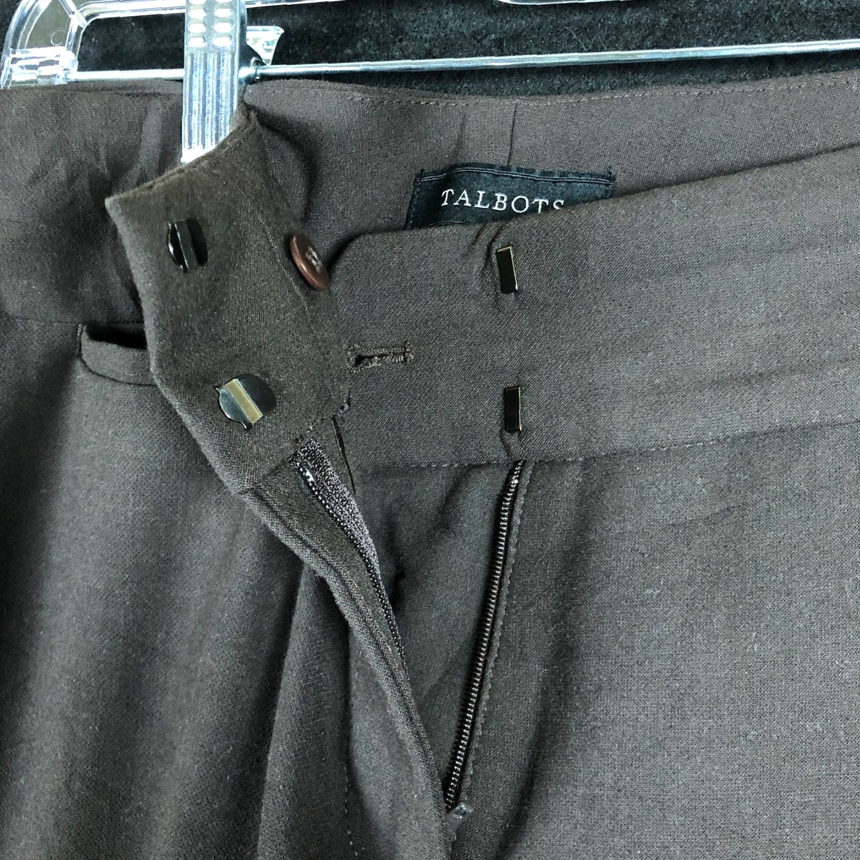 Talbots Talbots Pants Womens Brown Signature High Rise Career Professional Stretch 8 Size 30" / US 8 / IT 44 - 4 Thumbnail