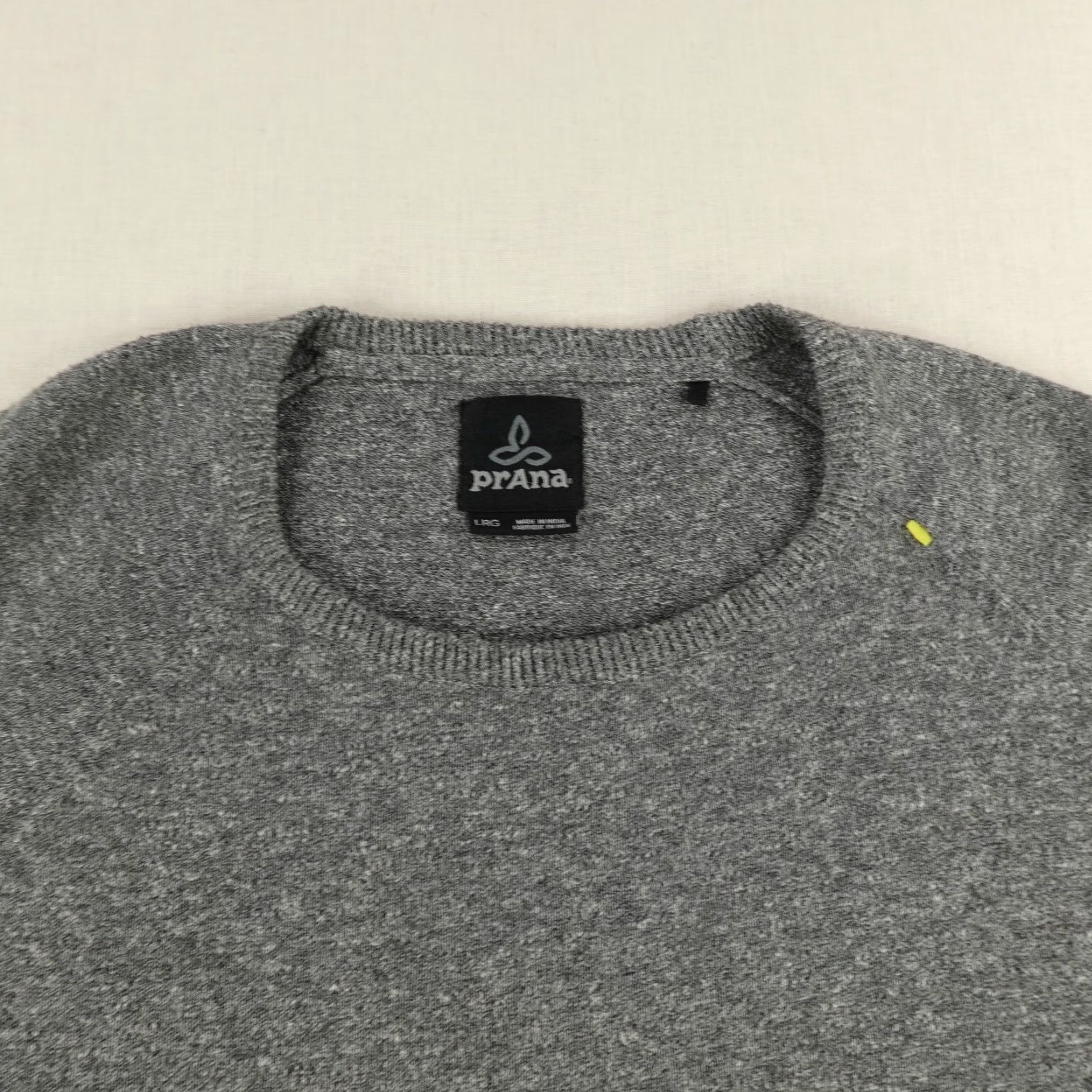 Prana PrAna Sweater Large Gray Organic Cotton Blend Crewneck Pullover Raglan Knit Mens Size US L / EU 52-54 / 3 - 2 Thumbnail
