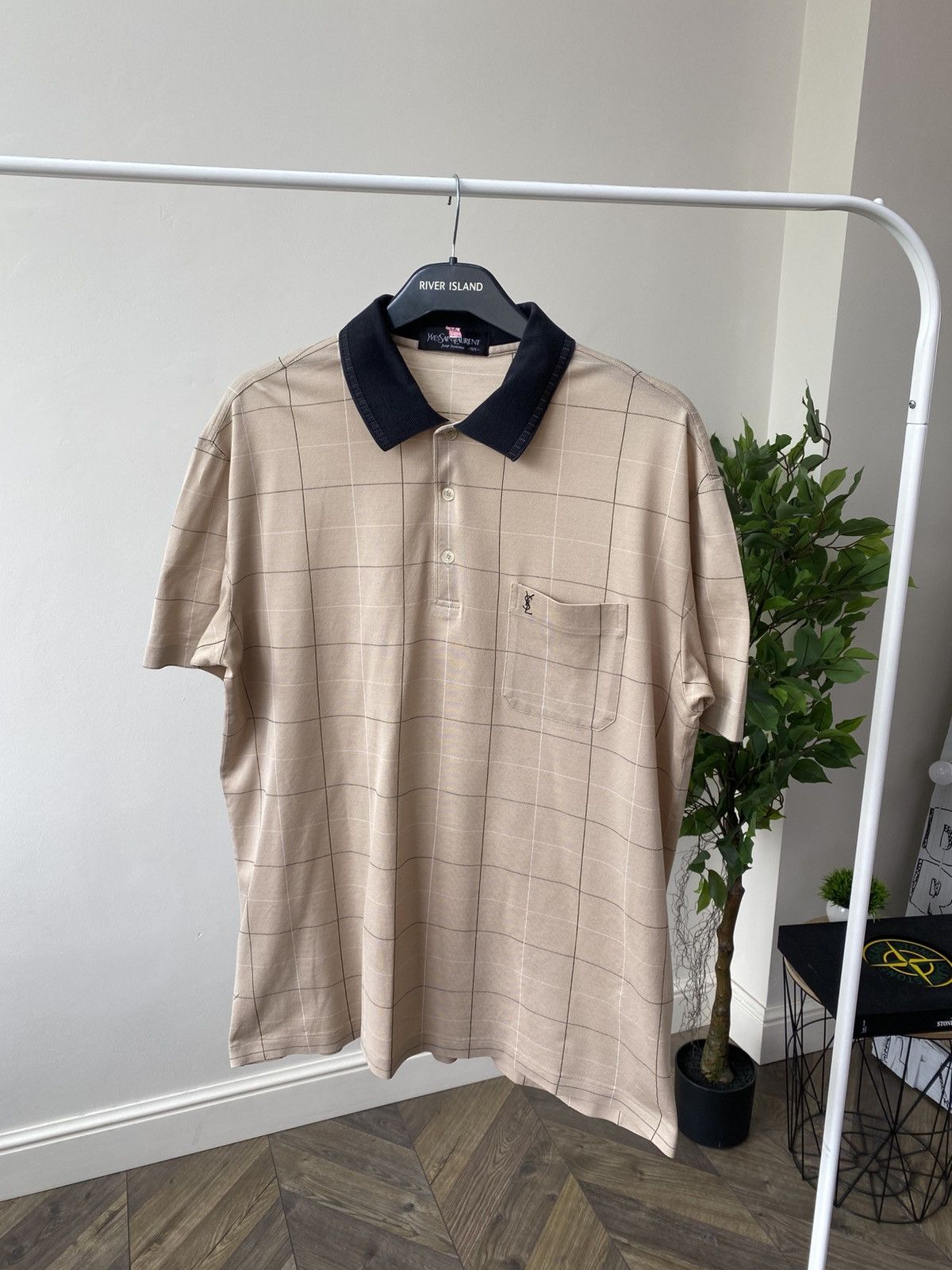 Designer × Vintage × Yves Saint Laurent Vintage YSL Yves Saint Laurent Luxury Polo T-shirt Size US L / EU 52-54 / 3 - 3 Thumbnail