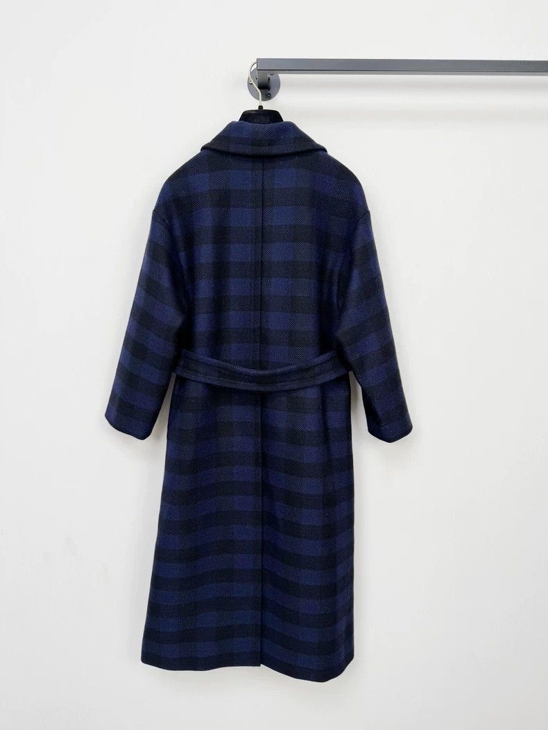 Dior Dior Wool Coat with Belt in Dark Blue-2505 Size XS / US 0-2 / IT 36-38 - 6 Thumbnail