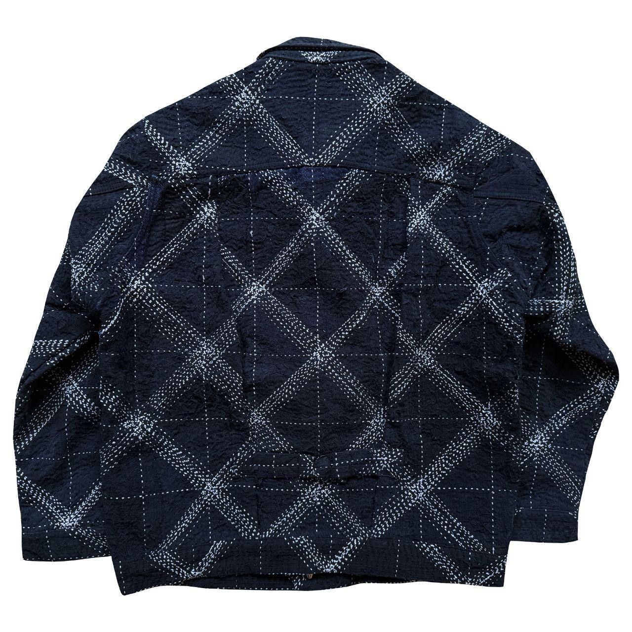 Kapital Indigo Boro Sashiko Denim Jacket Size US XL / EU 56 / 4 - 2 Thumbnail