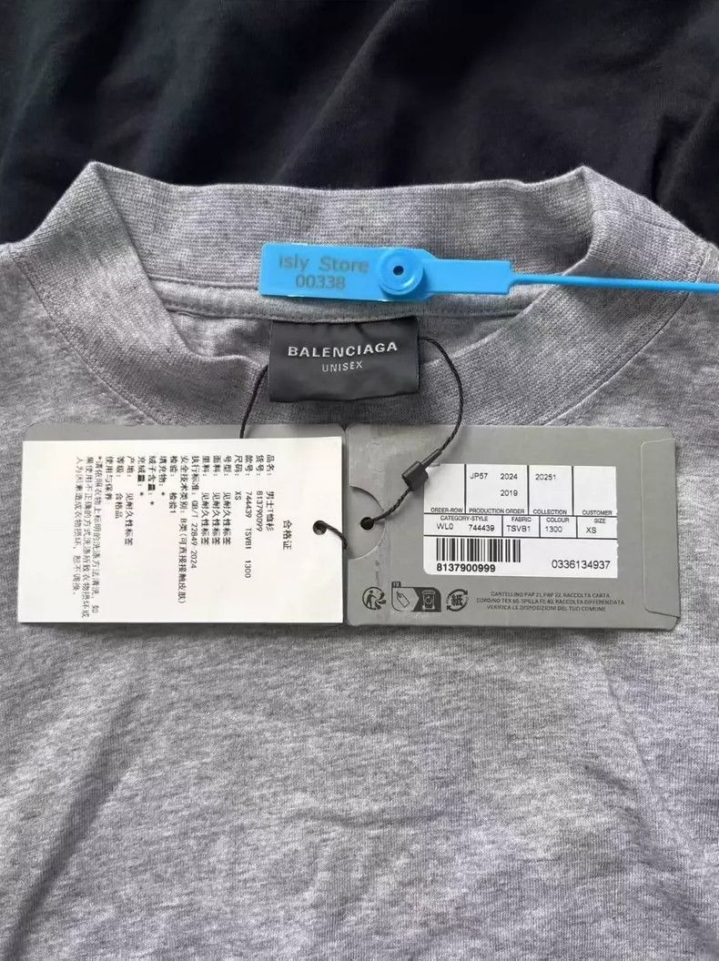 Balenciaga Balenciaga Logo Print Crew Neck Sleeve T-Shirt Size US XS / EU 42 / 0 - 4 Thumbnail