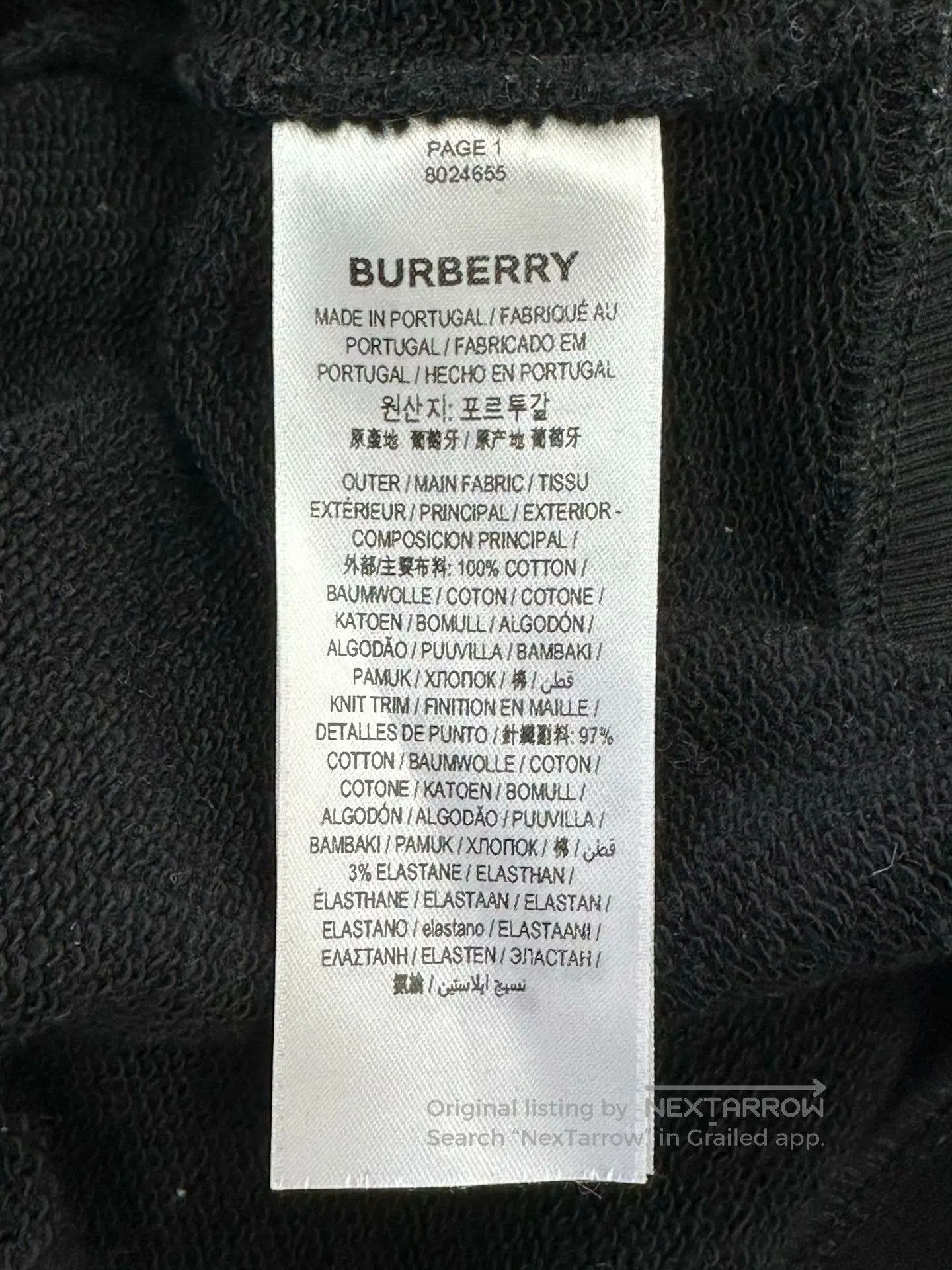 Burberry Burberry Black Deer Print Hooded Sweatshirt| Size US L / EU 52-54 / 3 - 4 Thumbnail
