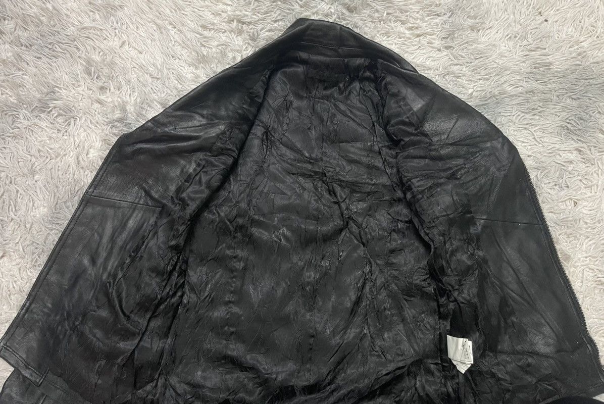 2000s GOSTAR DE FUGA COWHIDE AND SHEEP LEATHER JACKET RARE