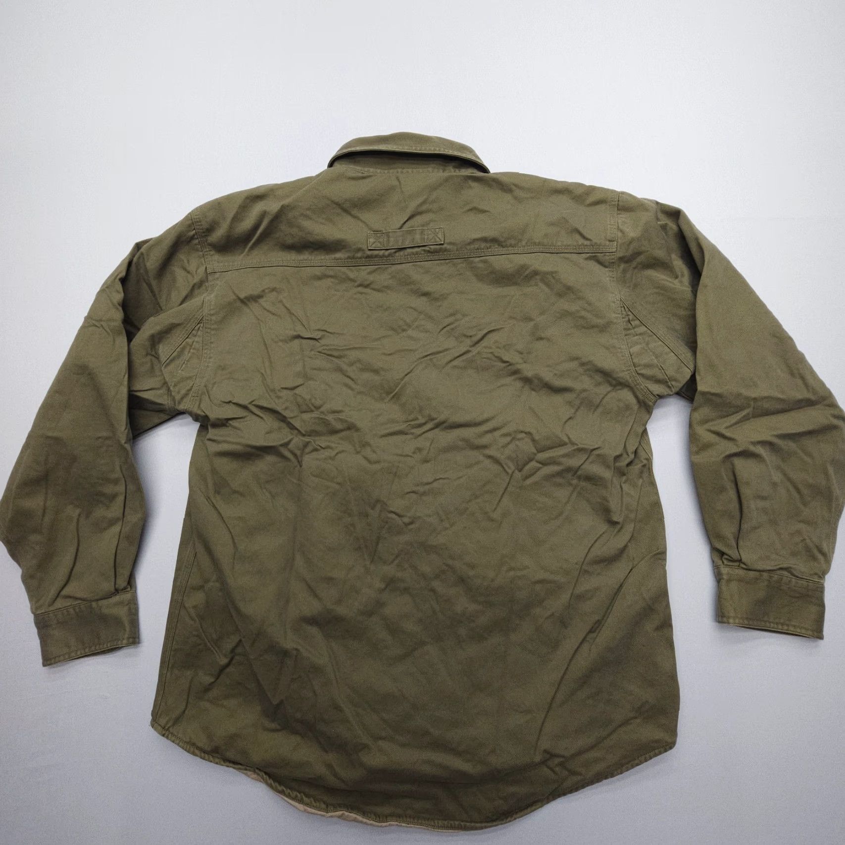 Vintage Duluth Trading Lined Shirt Jac Mens Large Green Outdoor Workwear Hunting Shacket Size US L / EU 52-54 / 3 - 2 Thumbnail
