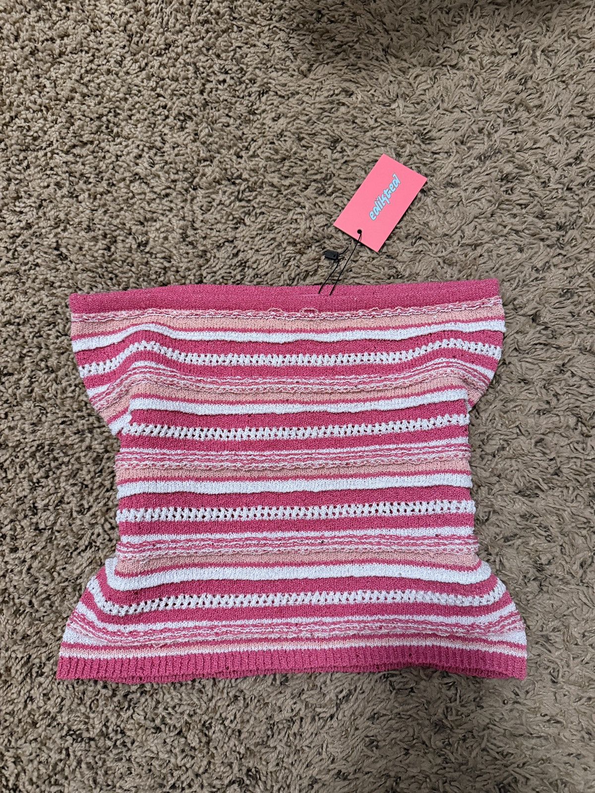 Other Edikted Tube Top Pink and White Size S / US 4 / IT 40 - 1 Thumbnail