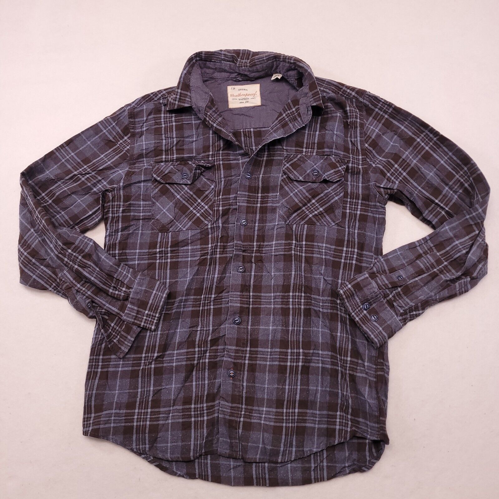 Weatherproof Weatherproof Tartan Flannel Casual Shirt Womens Size M Gray Size M / US 6-8 / IT 42-44 - 2 Thumbnail