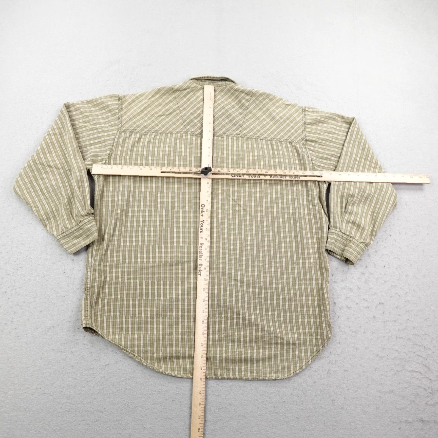 Levi's VINTAGE Levi's Shirt Mens Large Green Plaid Button-Up Dual Pocket 90s Silver Tab Size US L / EU 52-54 / 3 - 7 Thumbnail