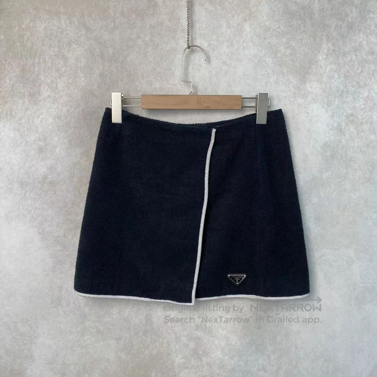 Prada Prada Triangle mark towel skirt| Size 27" / US 4 / IT 40 - 2 Thumbnail