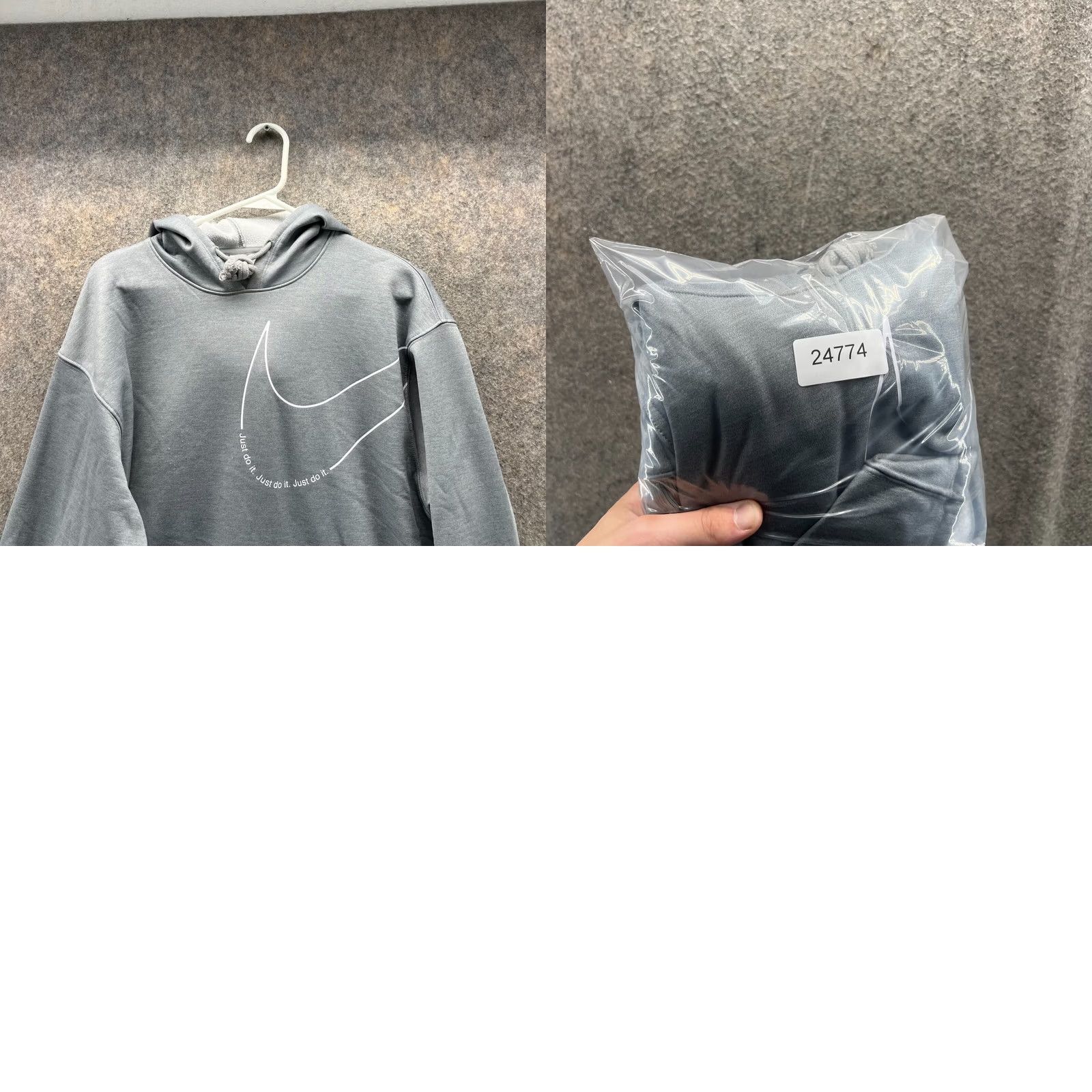 Nike VINTAGE Nike Sweater Shirt Mens Small Gray Hoodie Pullover Therma Jacket Polyester S Gray Logo Knit Pullover Hooded Fall Winter 90s Mens Size US S / EU 44-46 / 1 - 9 Thumbnail