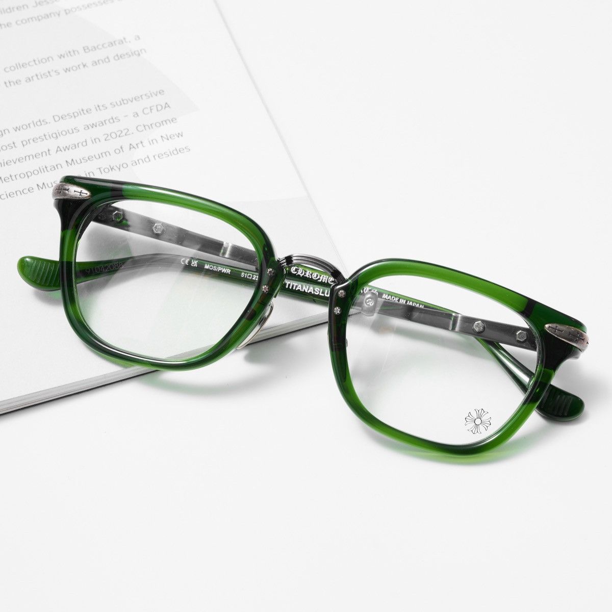 Chrome Hearts CHROME HEARTS TITANASLUVR MOSS/PEWTER GLASSES Size ONE SIZE - 5 Thumbnail