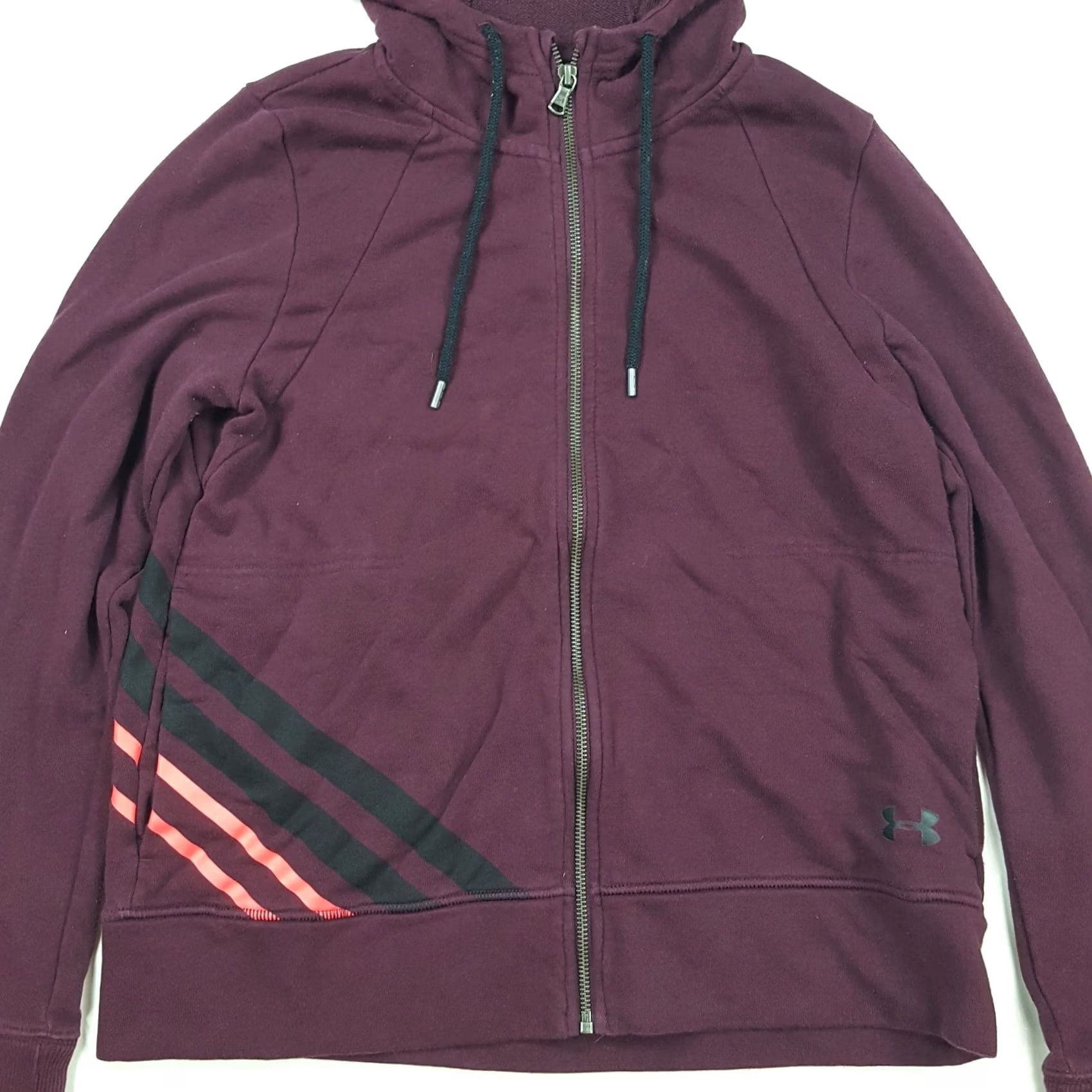 Under Armour Under Armour Hooded Loose Fit Women's M Zip Up Sweatshirt Outdoor Jacket Long Sleeve Red Sweatshirt Hoodie Size M / US 6-8 / IT 42-44 - 3 Thumbnail