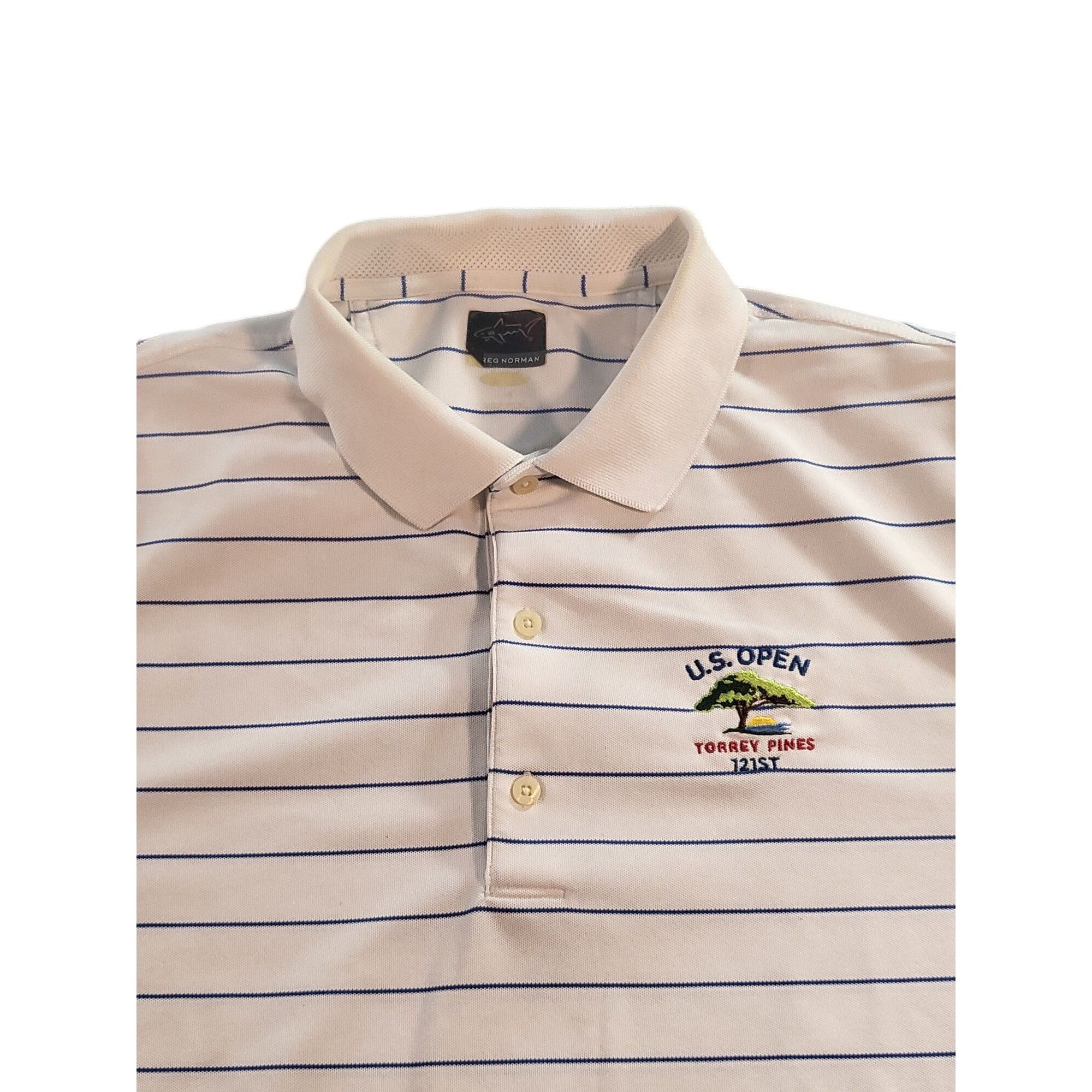 Greg Norman US Open Golf PGA Tour Greg Norman Polo Men Sz XL Torrey PIne Size US XL / EU 56 / 4 - 2 Thumbnail