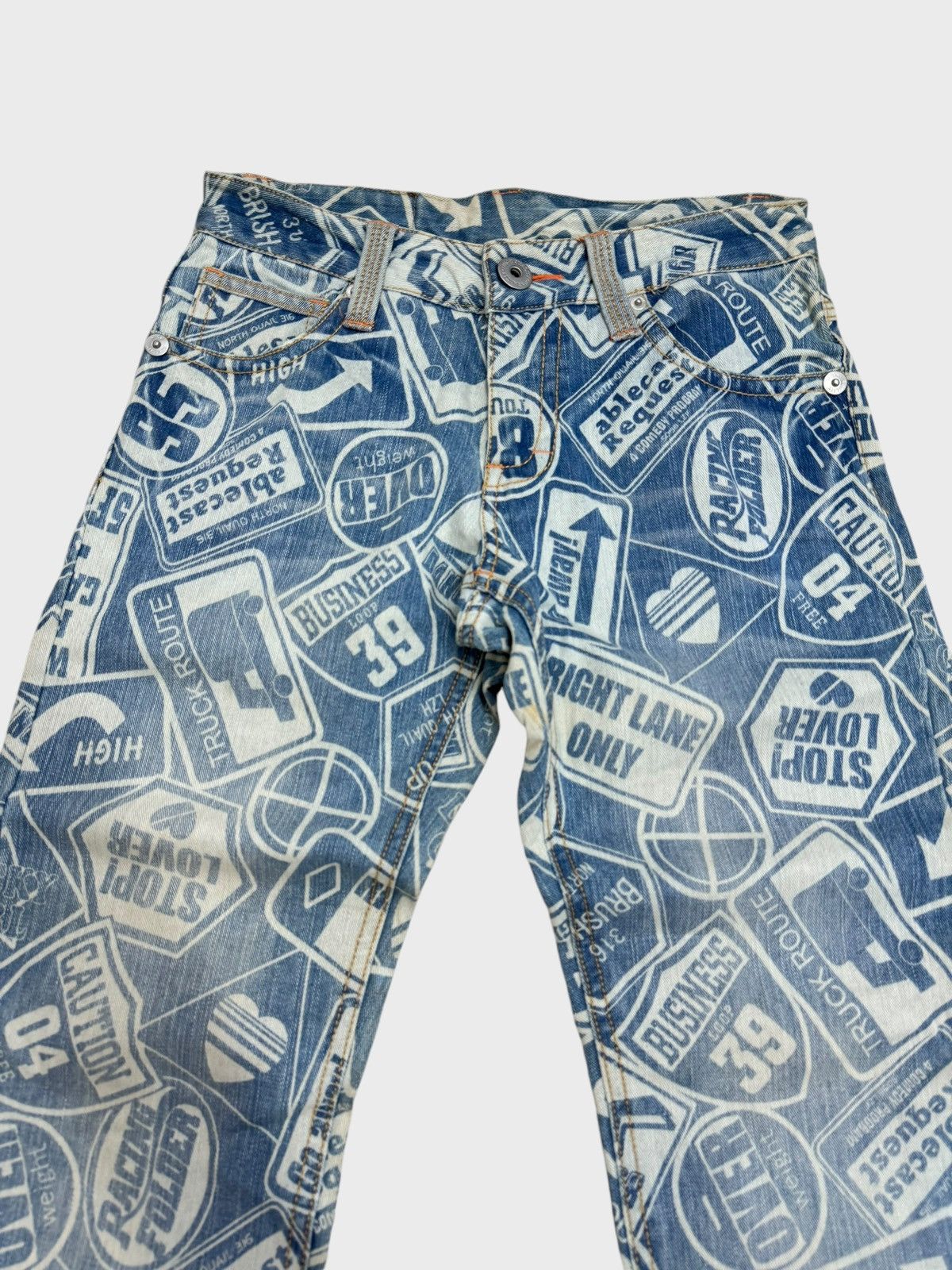If Six Was Nine Acid Wash Faded SURF GIRLS Hysteric Glamour Denim Size US 28 / EU 44 - 3 Thumbnail