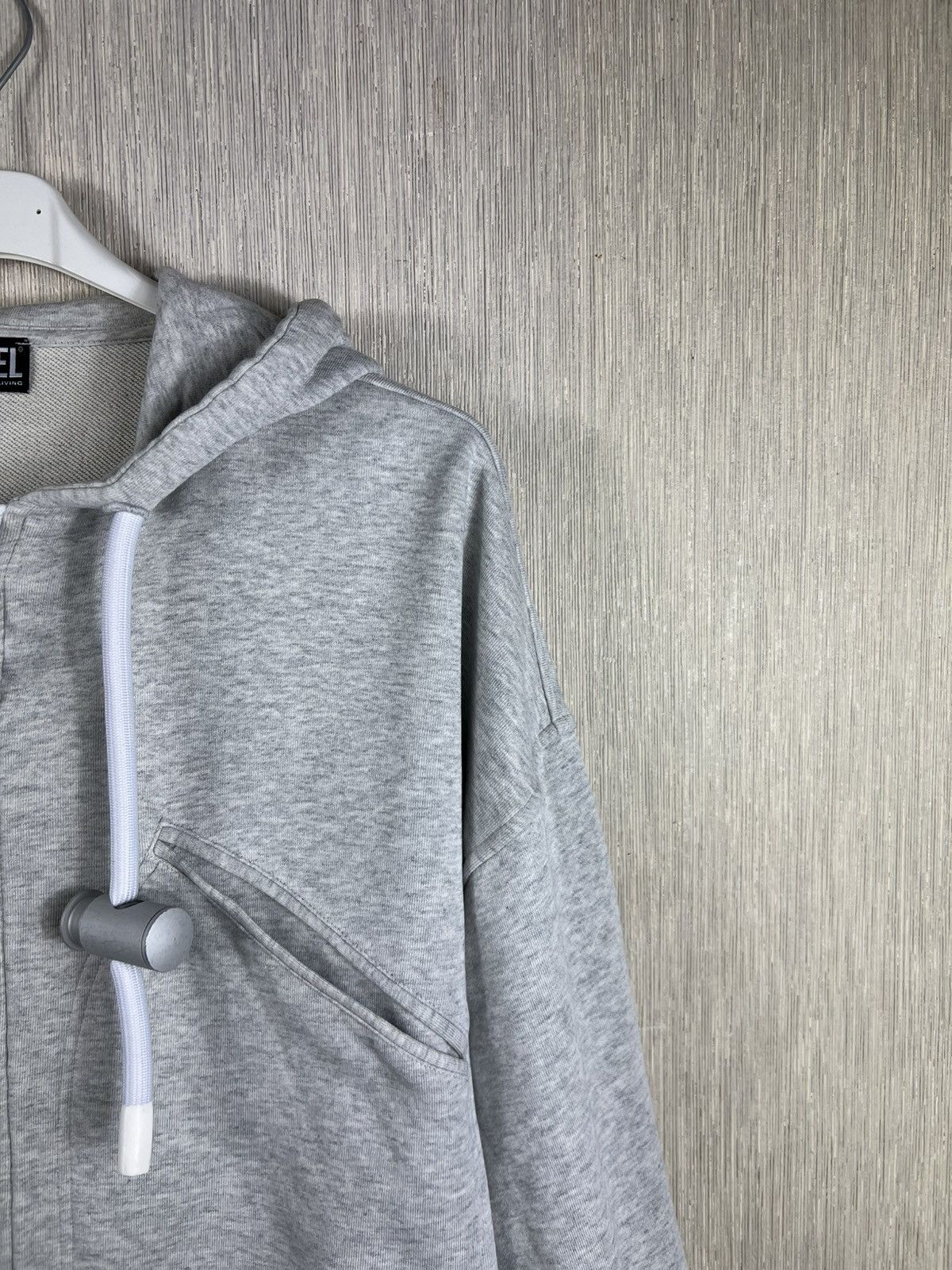 Diesel Diesel F-Croppy-Zip cropped big zip hoodie undersized zipper Size XS / US 0-2 / IT 36-38 - 3 Thumbnail