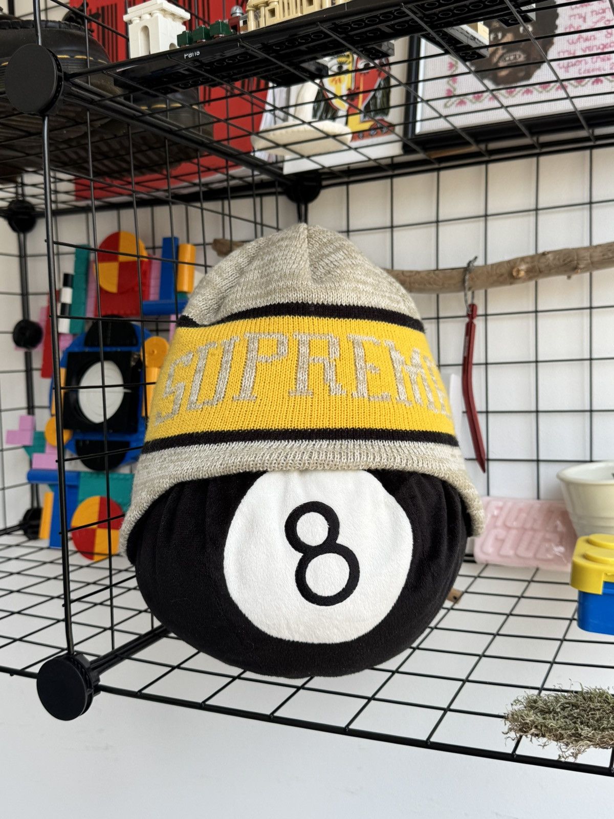 Supreme Supreme Logo Heathered Earflap Beanie Size ONE SIZE - 1 Thumbnail