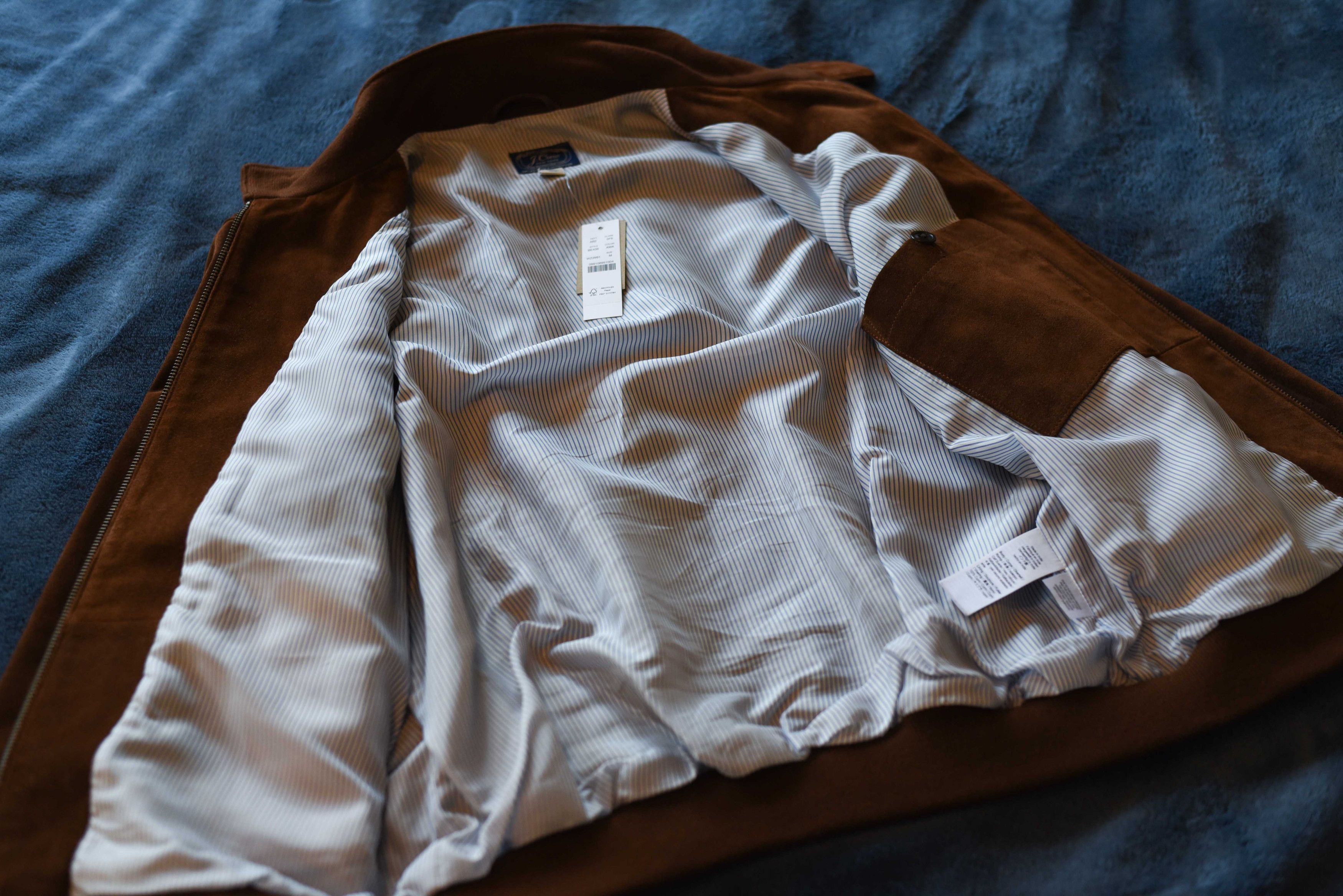 J.Crew New J.Crew Men's Italian Suede Jacket Mahogany Size Medium Size US M / EU 48-50 / 2 - 8 Thumbnail