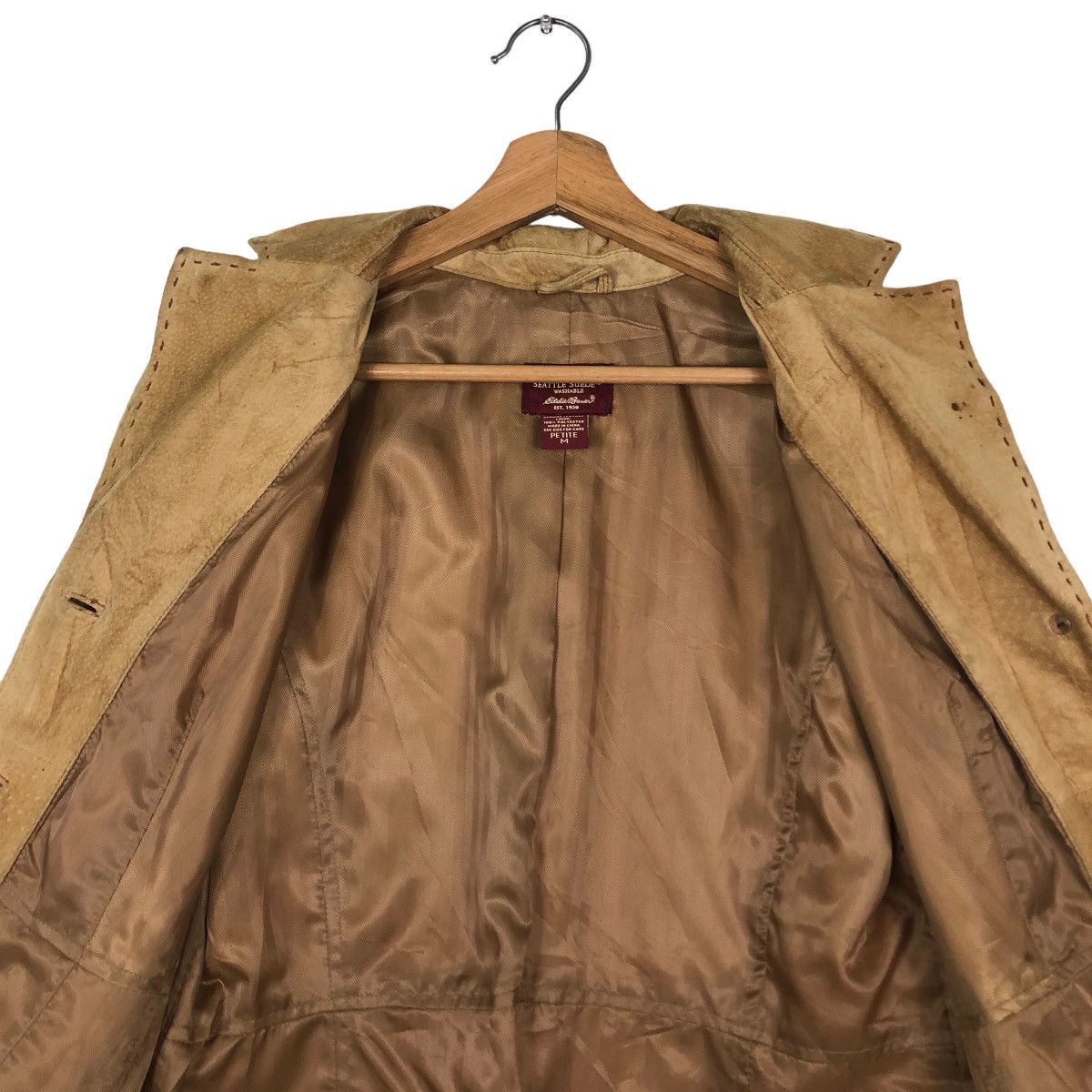 Japanese Brand 🔥Vintage Leather Jacket Eddie Bauer Issey Miyake Size US M / EU 48-50 / 2 - 14 Thumbnail