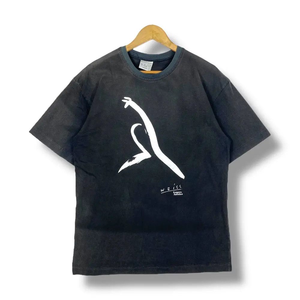 Vintage Vintage 90's WEISS ART Australia Graphic Faded Tee Shirt Size US M / EU 48-50 / 2 - 1 Thumbnail