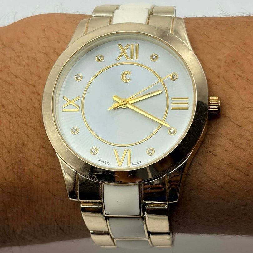 Other Gold & Cream Charming Charlie Men’s Watch Size ONE SIZE - 1 Thumbnail