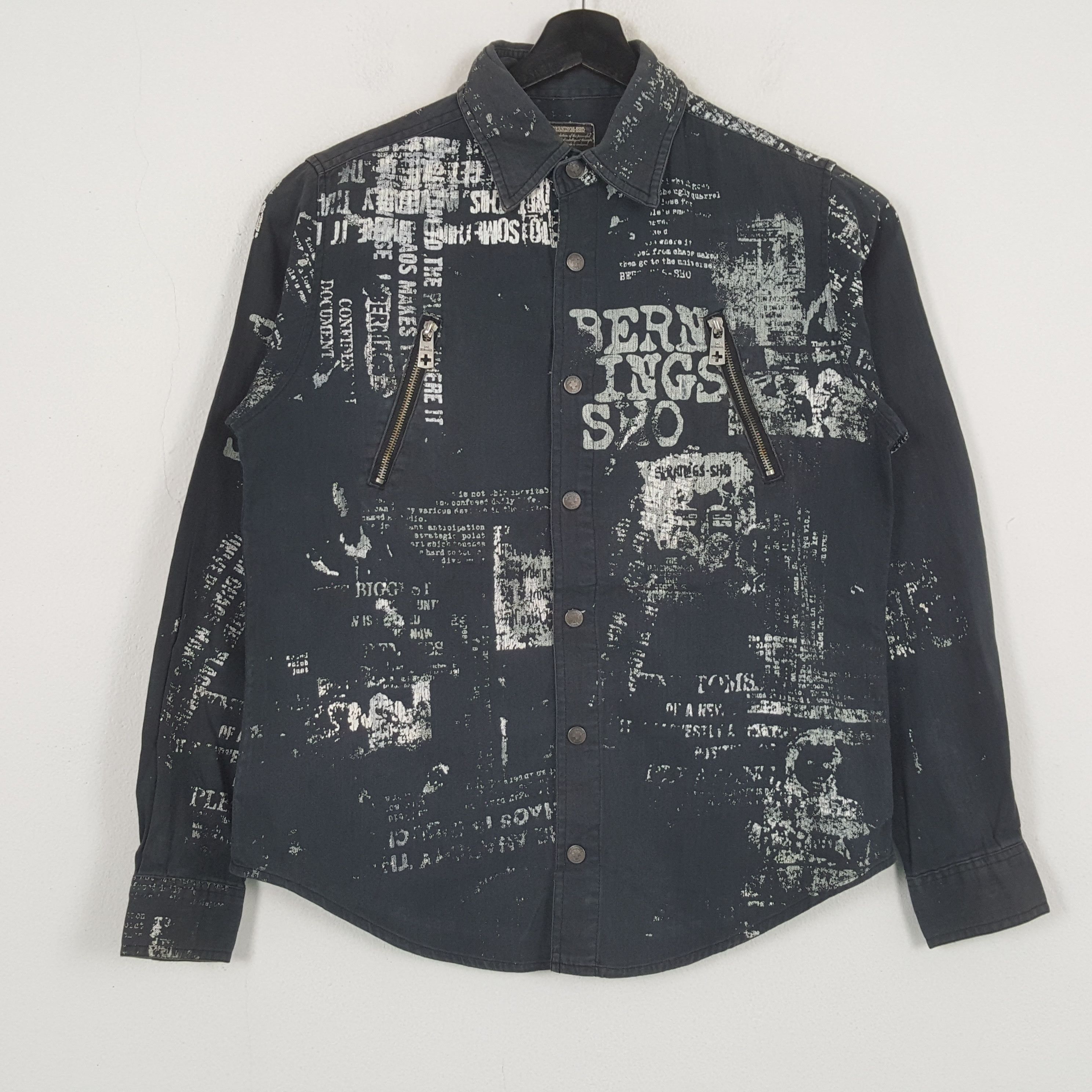 Vintage BERNINGS SHO Punk Style Jacket C286N16 Size US S / EU 44-46 / 1 - 1 Thumbnail