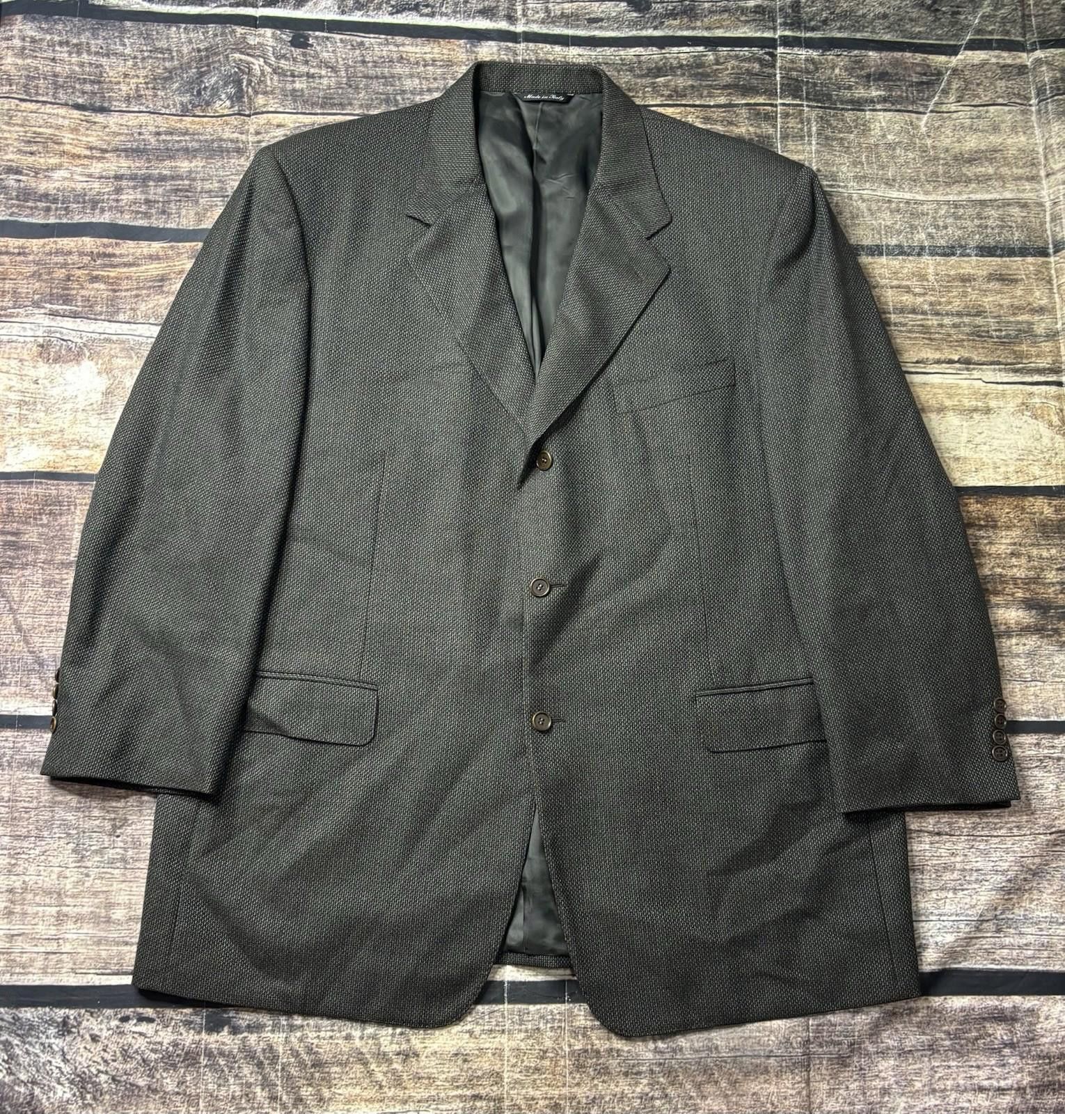 Canali Canali for Bloomingdales Blazer Jacket Mens US 48 Wool Italy Size 48R - 1 Thumbnail