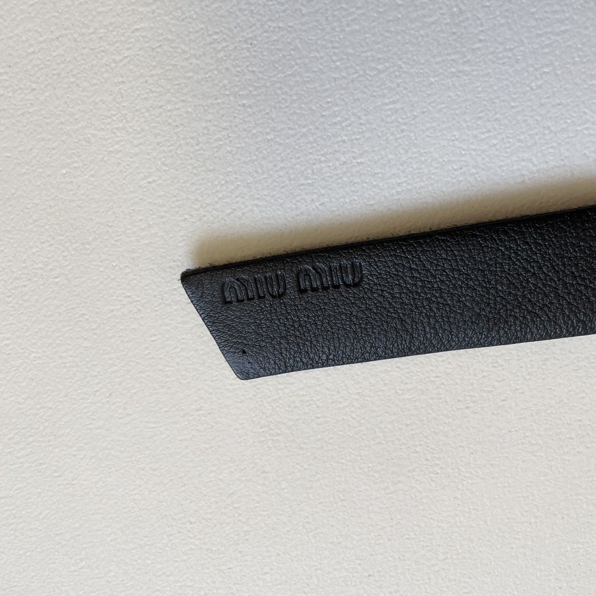 Miu Miu Mid 2000s Black Leather Bondage Belt Size 32 - 11 Thumbnail