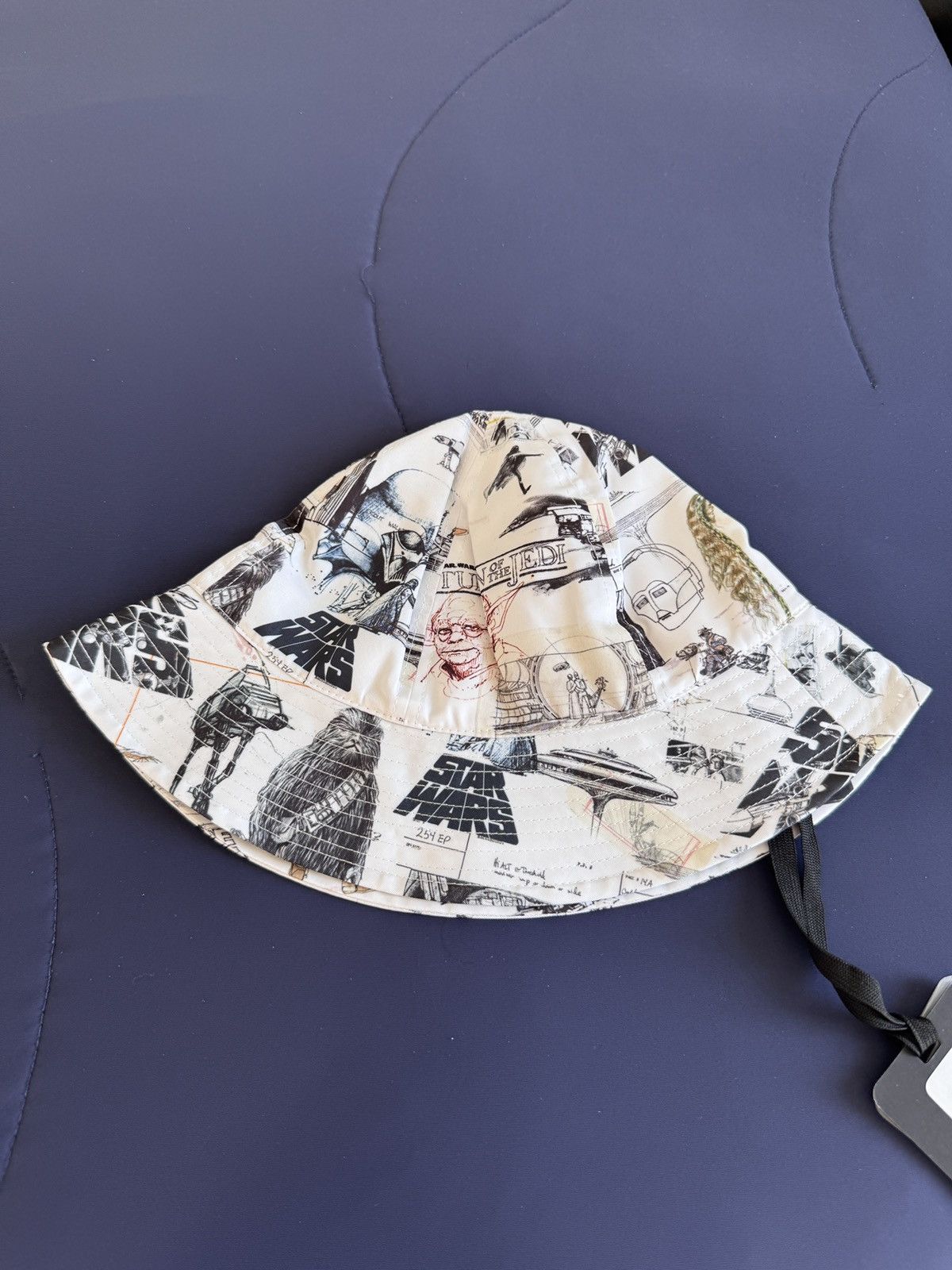 Kith Kith x Star Wars Toil White Bucket Hat New w Tags Size ONE SIZE - 2 Thumbnail