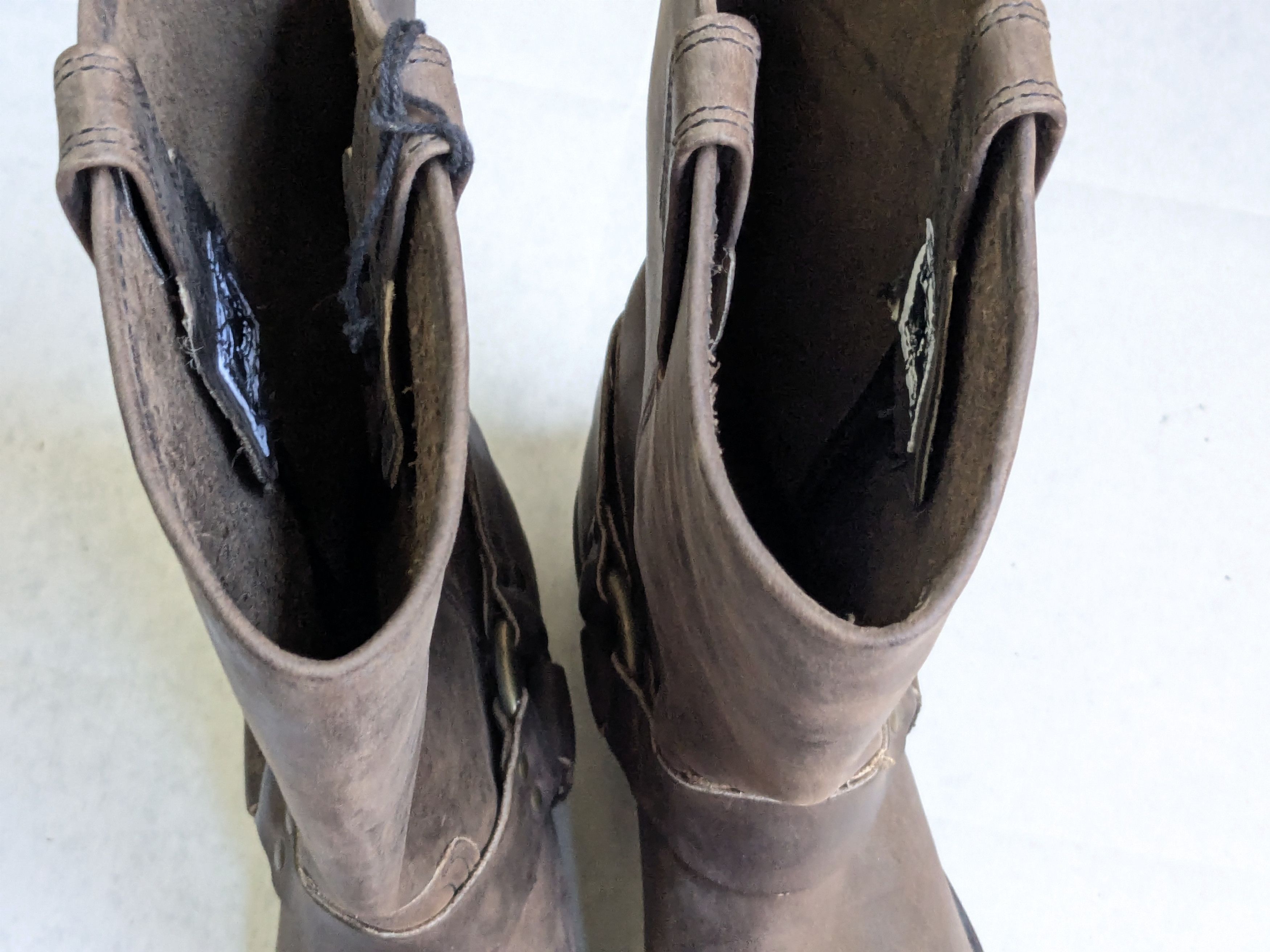Frye Frye Harness Boots Brown 12 M Leather Buckle Strap Size US 12 / EU 45 - 2 Thumbnail