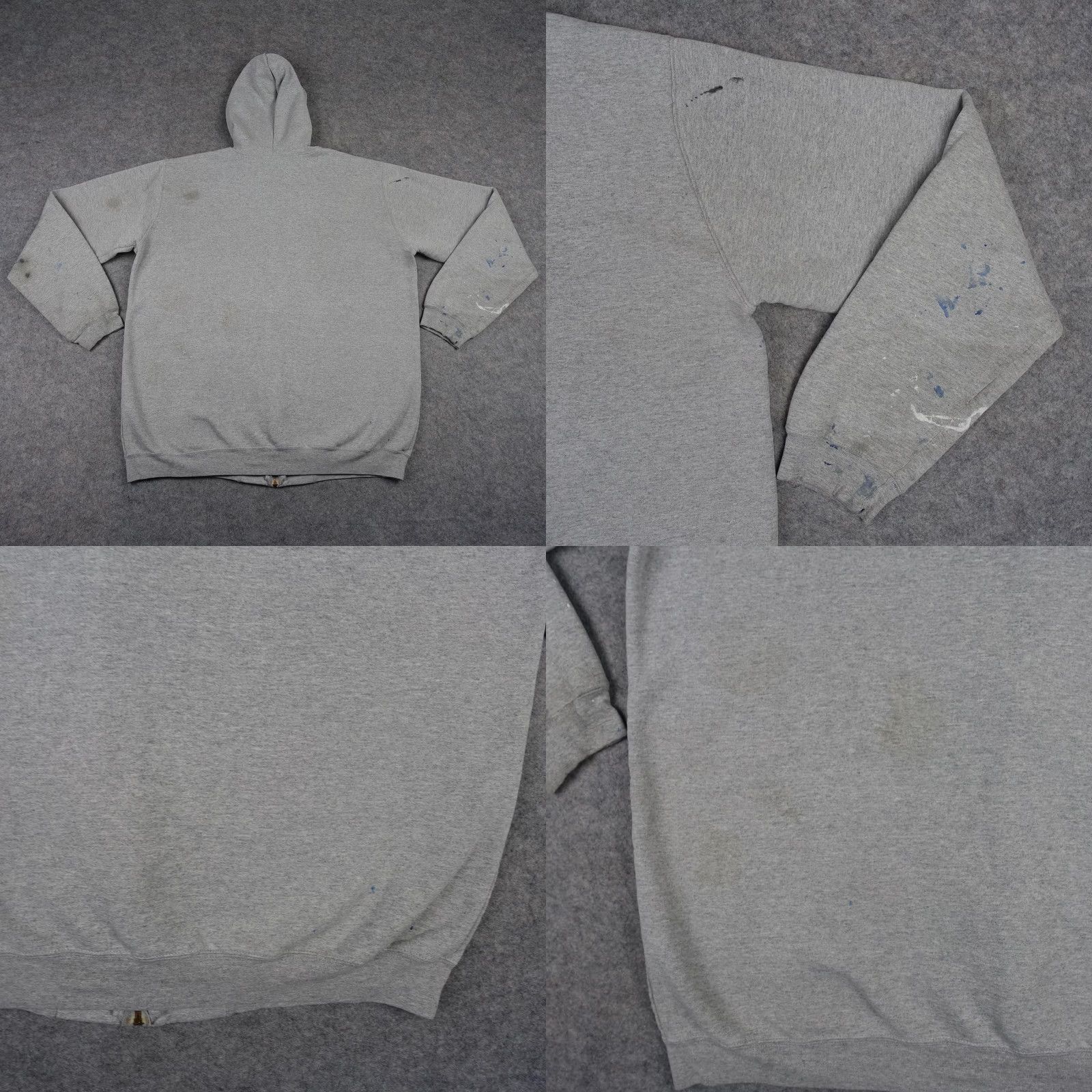 Carhartt Carhartt Hoodie Mens XLT Gray Full Zip Work Sweatshirt Pockets Logo VT Size US XL / EU 56 / 4 - 9 Thumbnail