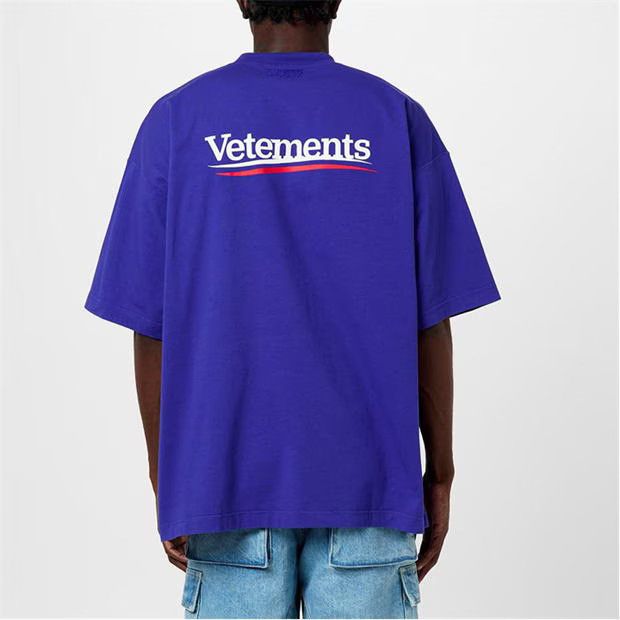 Vetements o1g2r1mq0824 Campaign Logo T-Shirts in Blue Size US XS / EU 42 / 0 - 5 Thumbnail