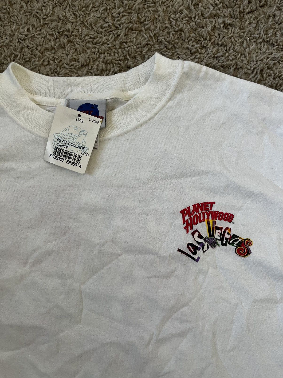 Vintage Vintage 1991 Planet Hollywood Tee Size US L / EU 52-54 / 3 - 4 Thumbnail