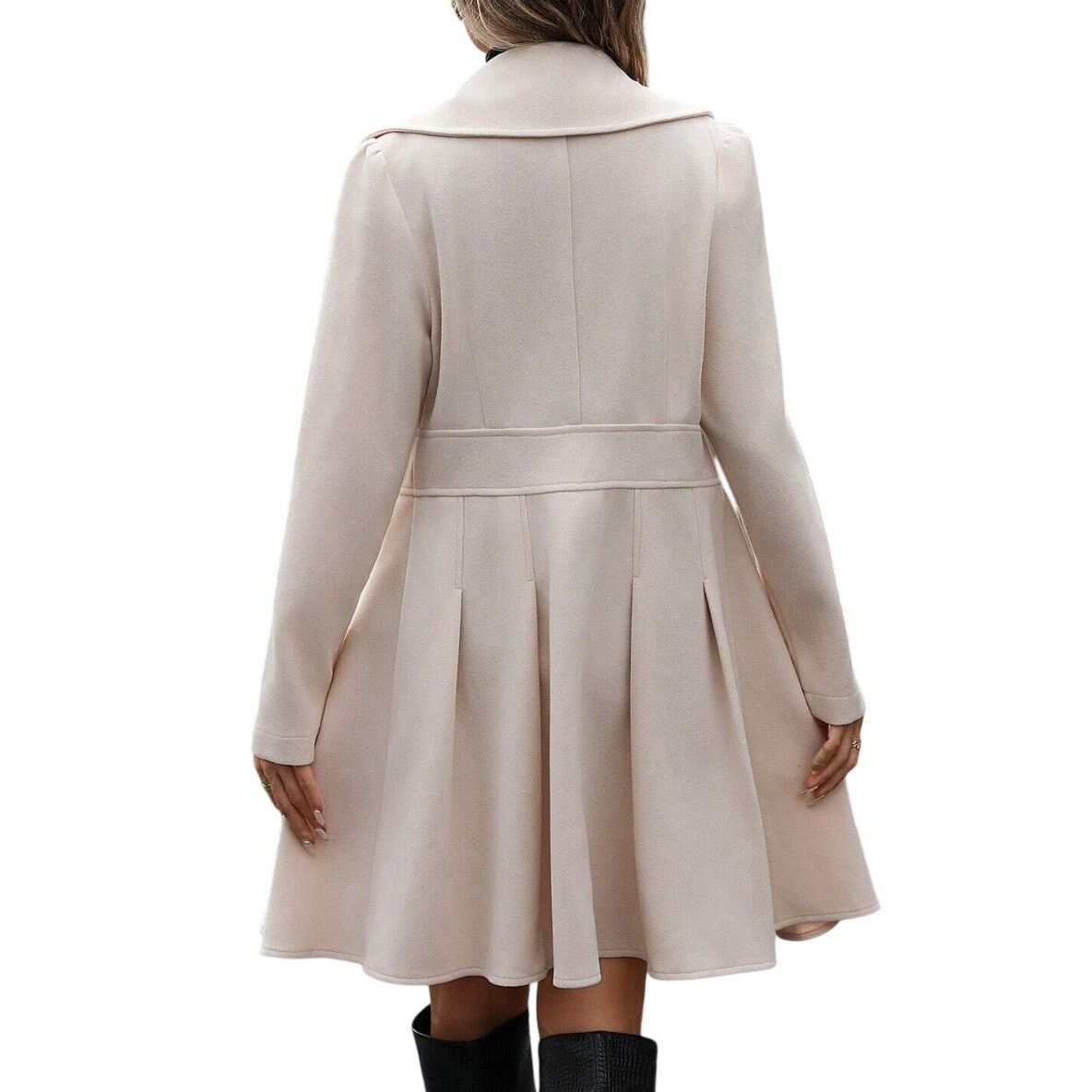 Shein Women's Overcoats with Metal Buttons Double-Breasted Coat Size M / US 6-8 / IT 42-44 - 3 Thumbnail