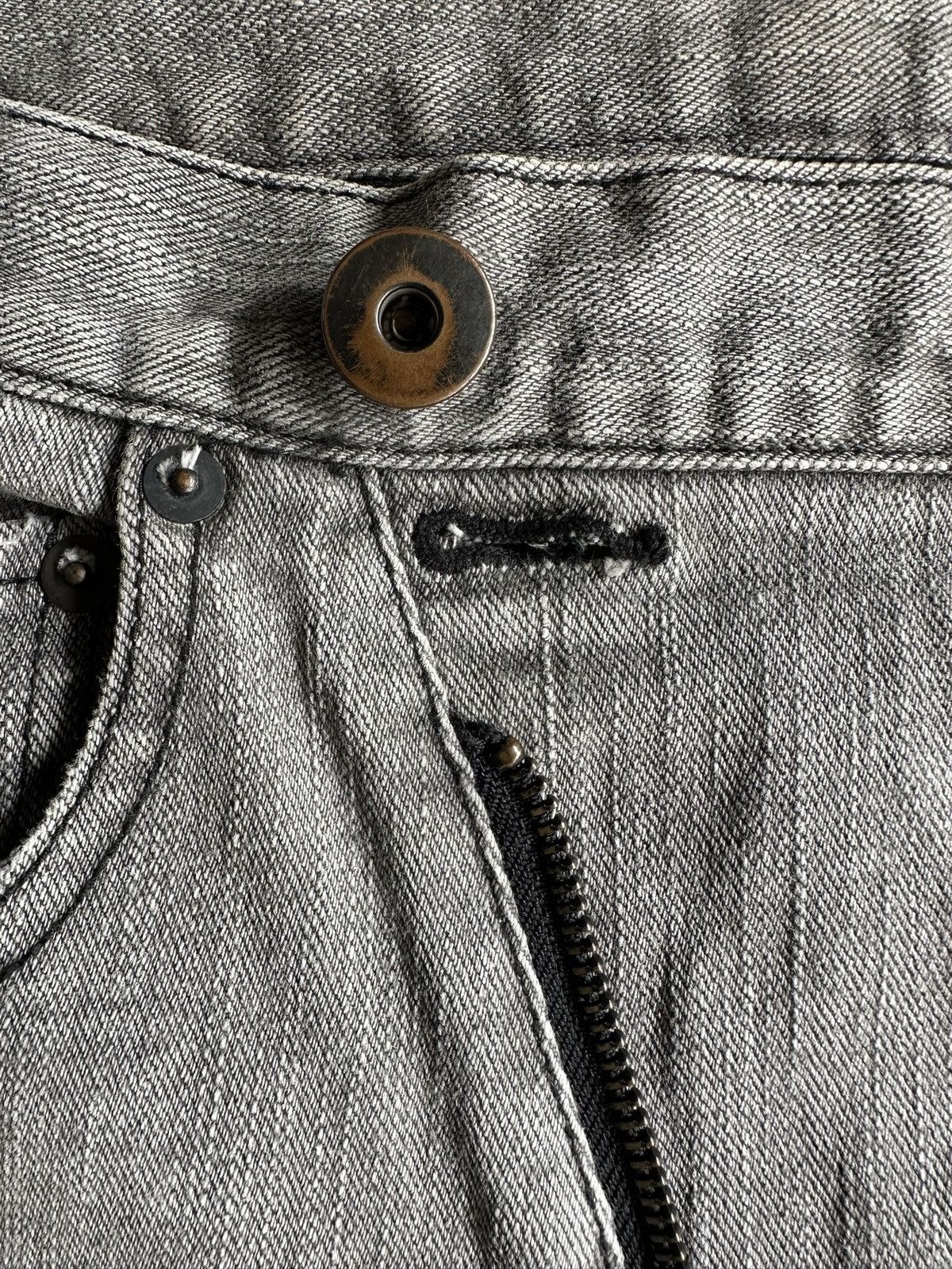 Japanese Brand 2011 ss - AG by Experiment high rise asymmetrical jeans Size US 30 / EU 46 - 17 Thumbnail