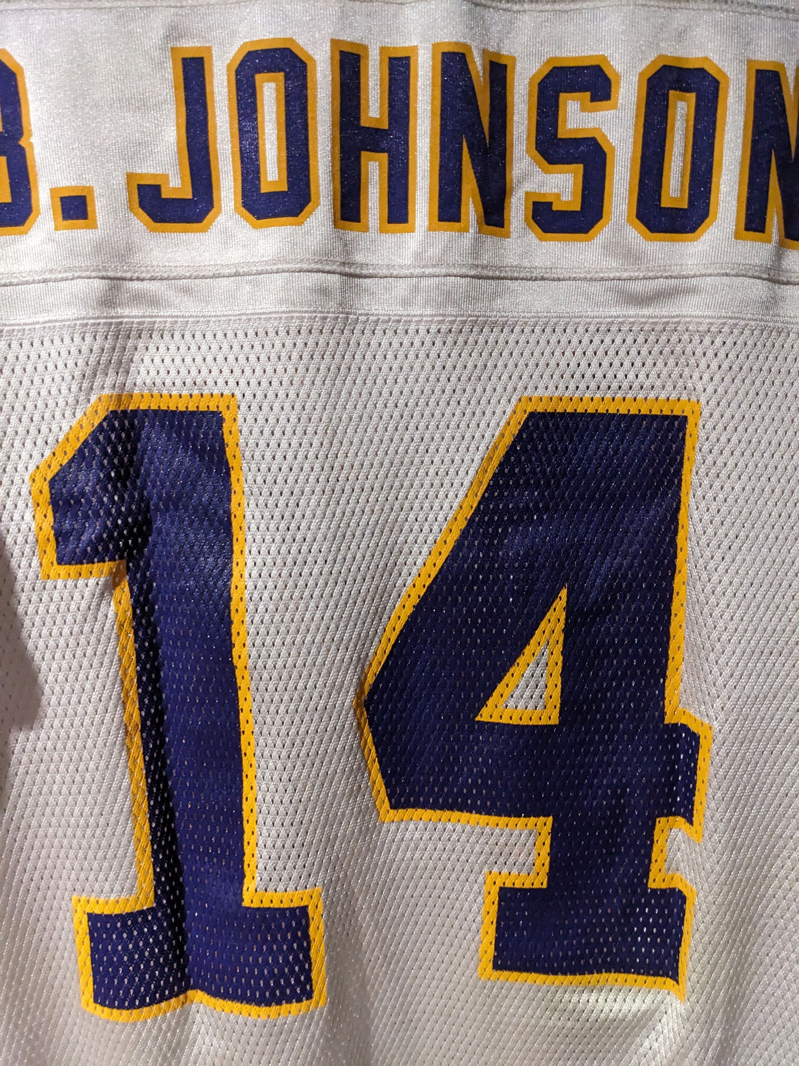 NFL × Vintage Vintage 90s Minnesota Vikings Brad Johnson NFL Jersey Size US L / EU 52-54 / 3 - 2 Thumbnail