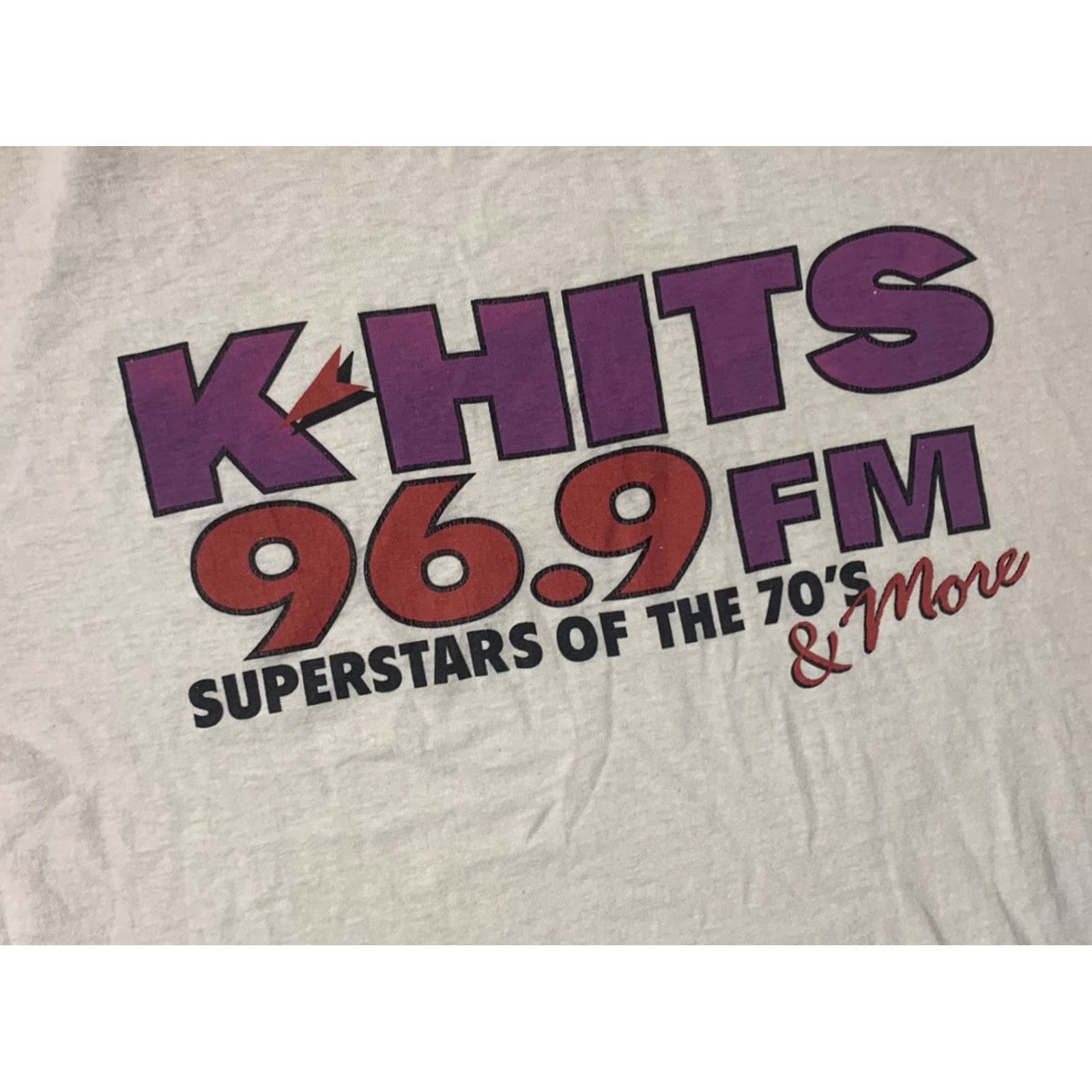 Vintage K Hits 96.9 FM Mens T Shirt Extra Large XL Vintage Size US XL / EU 56 / 4 - 2 Thumbnail