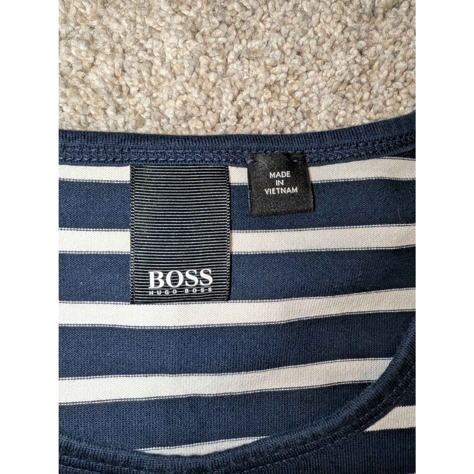 Hugo Boss Hugo Boss Mens Striped Tshirt XXL Size US XXL / EU 58 / 5 - 3 Thumbnail