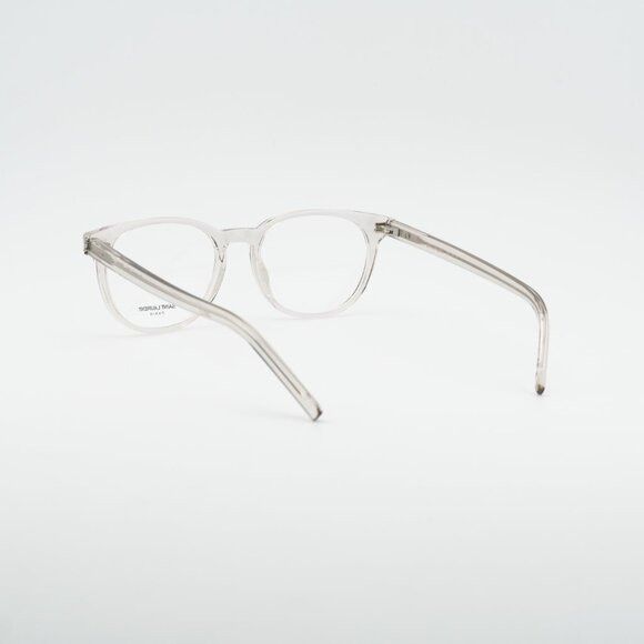 Saint Laurent Paris Saint Laurent SL M111 004 Round Eyeglasses Transparent Beige Size ONE SIZE - 3 Thumbnail