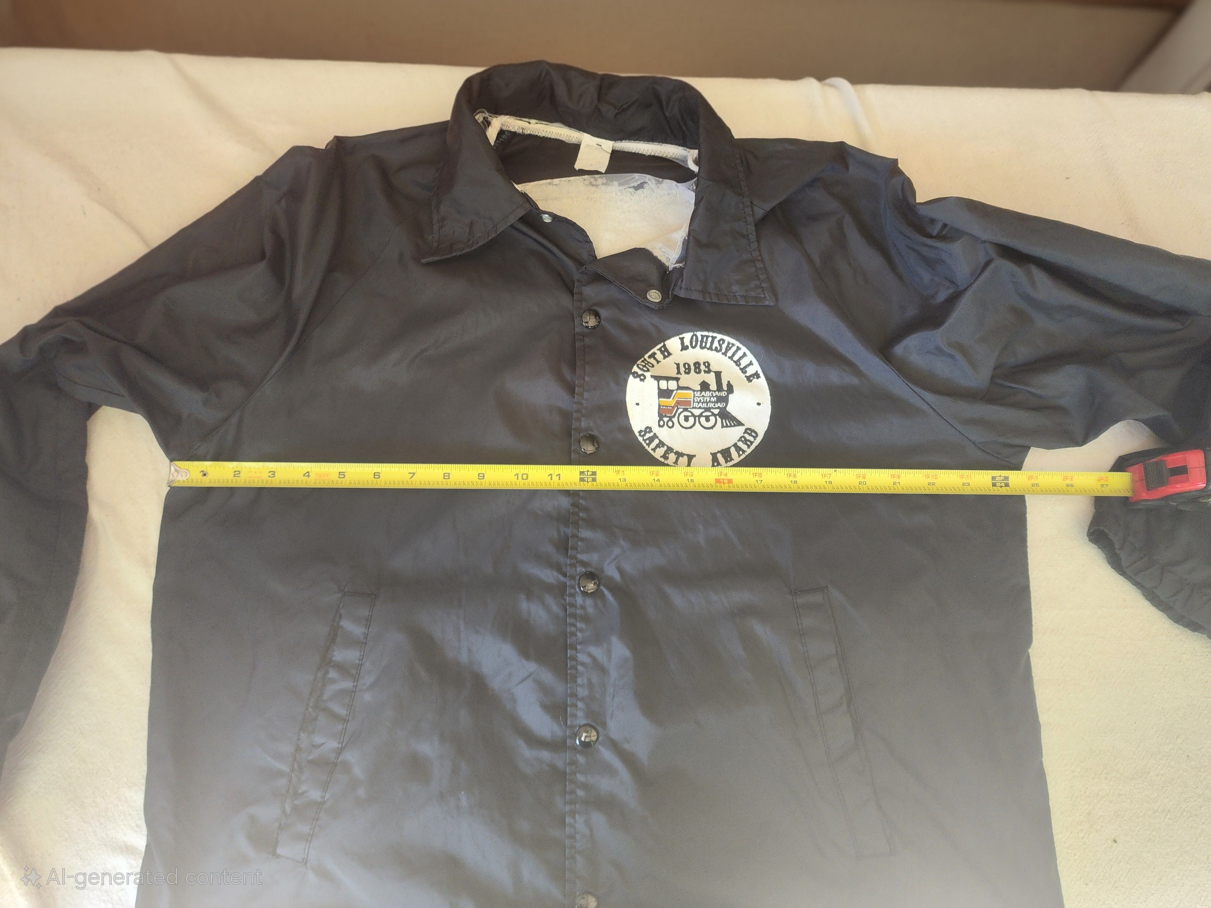 Other VTG 1983 Seaboard System Railroad Safety Award Jacket L Size US L / EU 52-54 / 3 - 9 Thumbnail