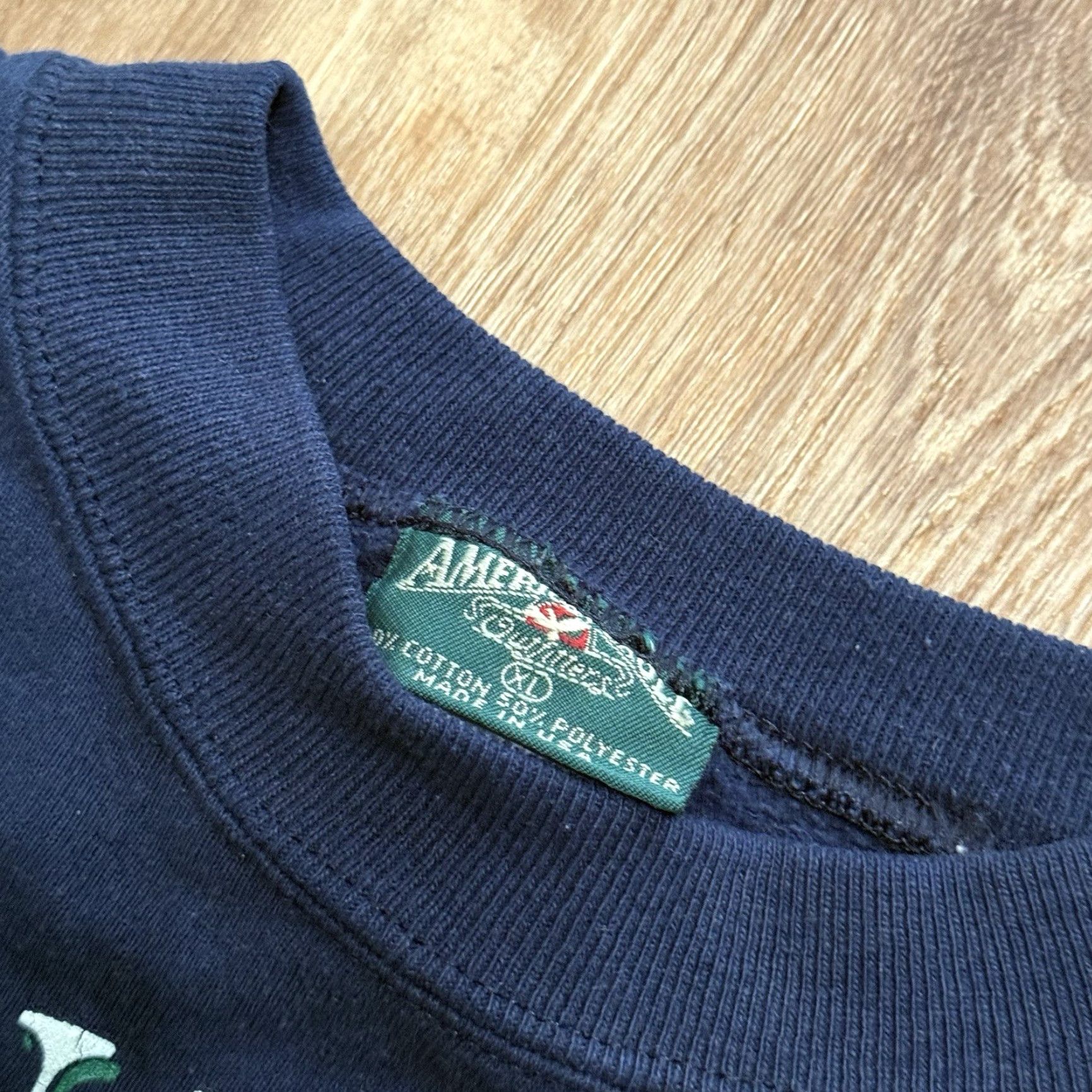American Eagle Outfitters VINTAGE American Eagle Outfitters Edinburgh Royal Society Of Golf Sweatshirt Mens XL Blue 90s Pullover Classic Retro Outdoor Casual Sweatshirt Size US XL / EU 56 / 4 - 3 Thumbnail