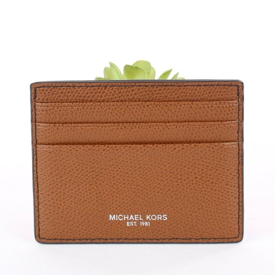 Michael Kors Michael Kors Brown Leather Card Case Size ONE SIZE - 1 Thumbnail