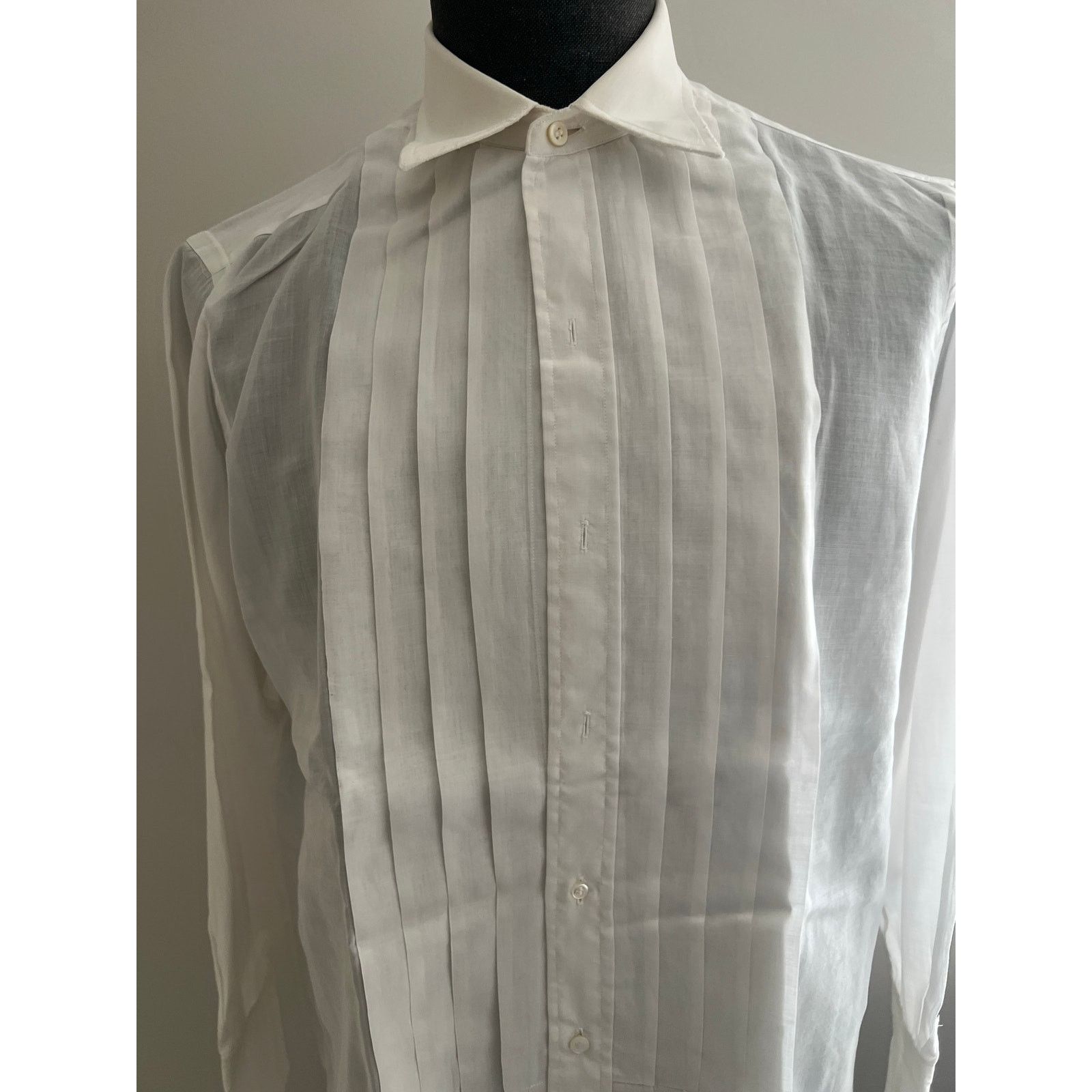 Sulka NEW Sulka Tuxedo Button Down Dress Shirt White Size 16 33 JP Size US M / EU 48-50 / 2 - 4 Thumbnail
