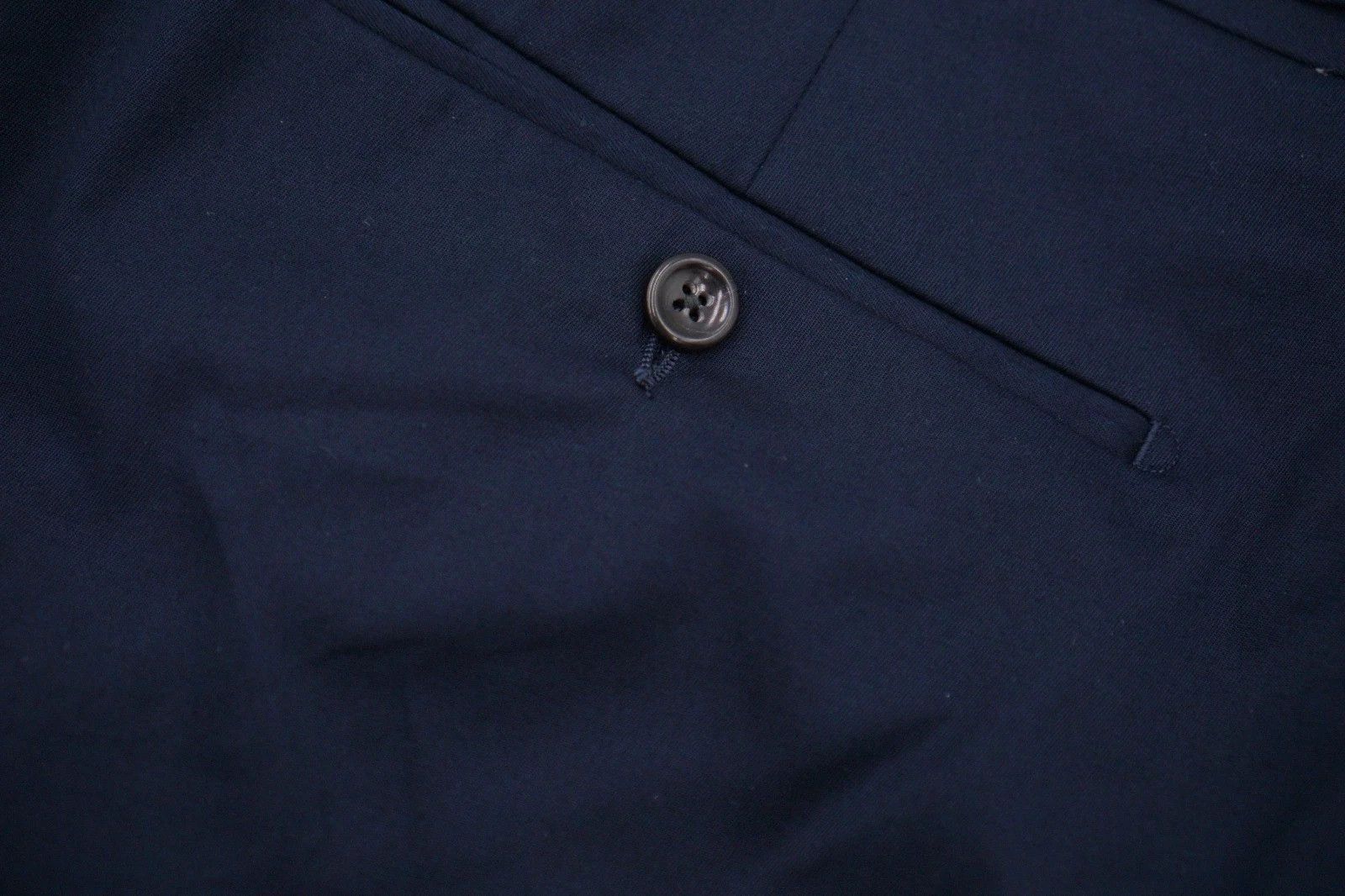 Suitsupply Men Suitsupply Trousers Navy Brescia Stretch Cotton UK/US46 Size 46R - 6 Thumbnail