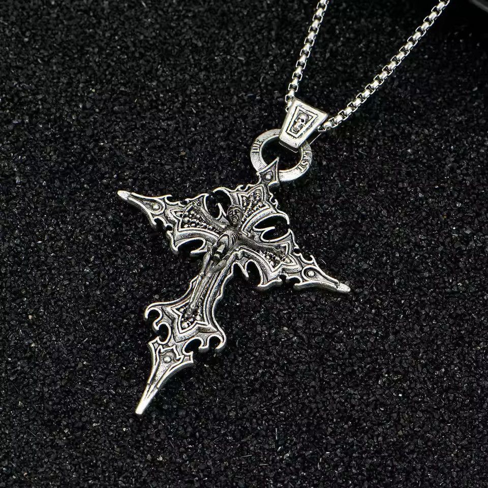 Japanese Brand Gothic Skeleton Cross Necklace Size ONE SIZE - 10 Thumbnail
